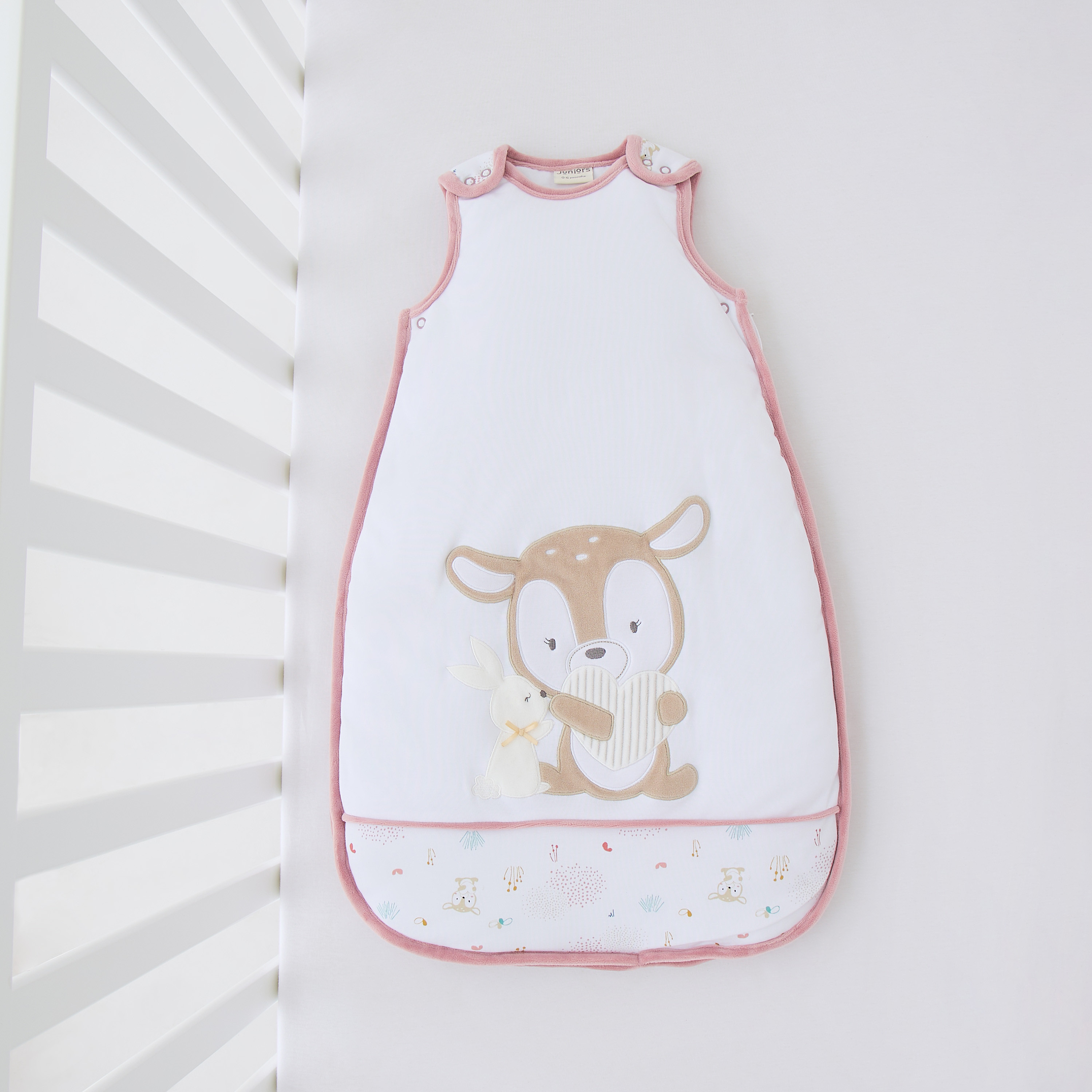 Juniors Embroidered Sleeping Bag - 0-6 months-baby-nursery-blanketsandswaddles-swaddlesandsleepingbags-image-1