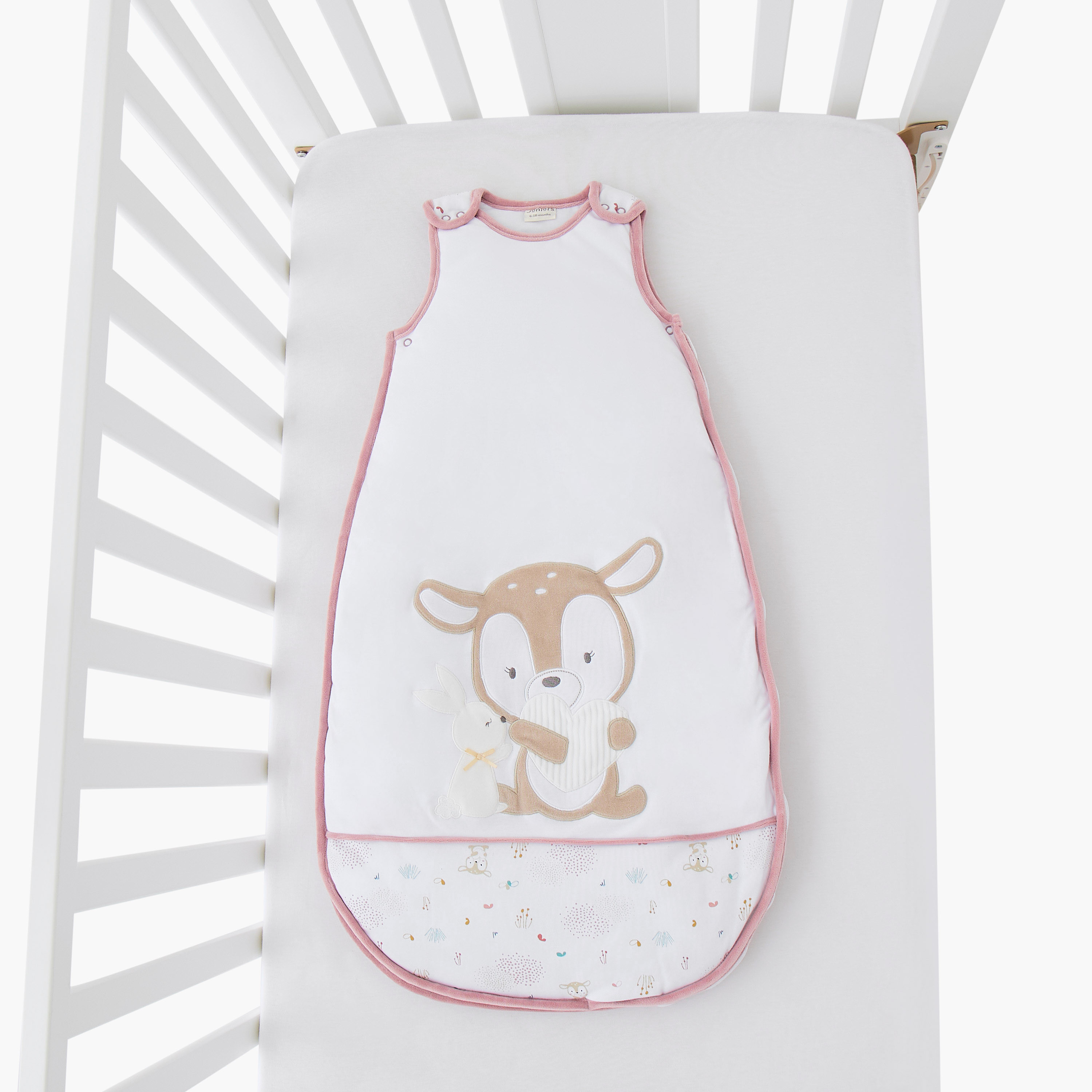 Juniors Embroidered 2.5 TOG Sleeping Bag - 0-6 months-baby-nursery-blanketsandswaddles-swaddlesandsleepingbags-image-1