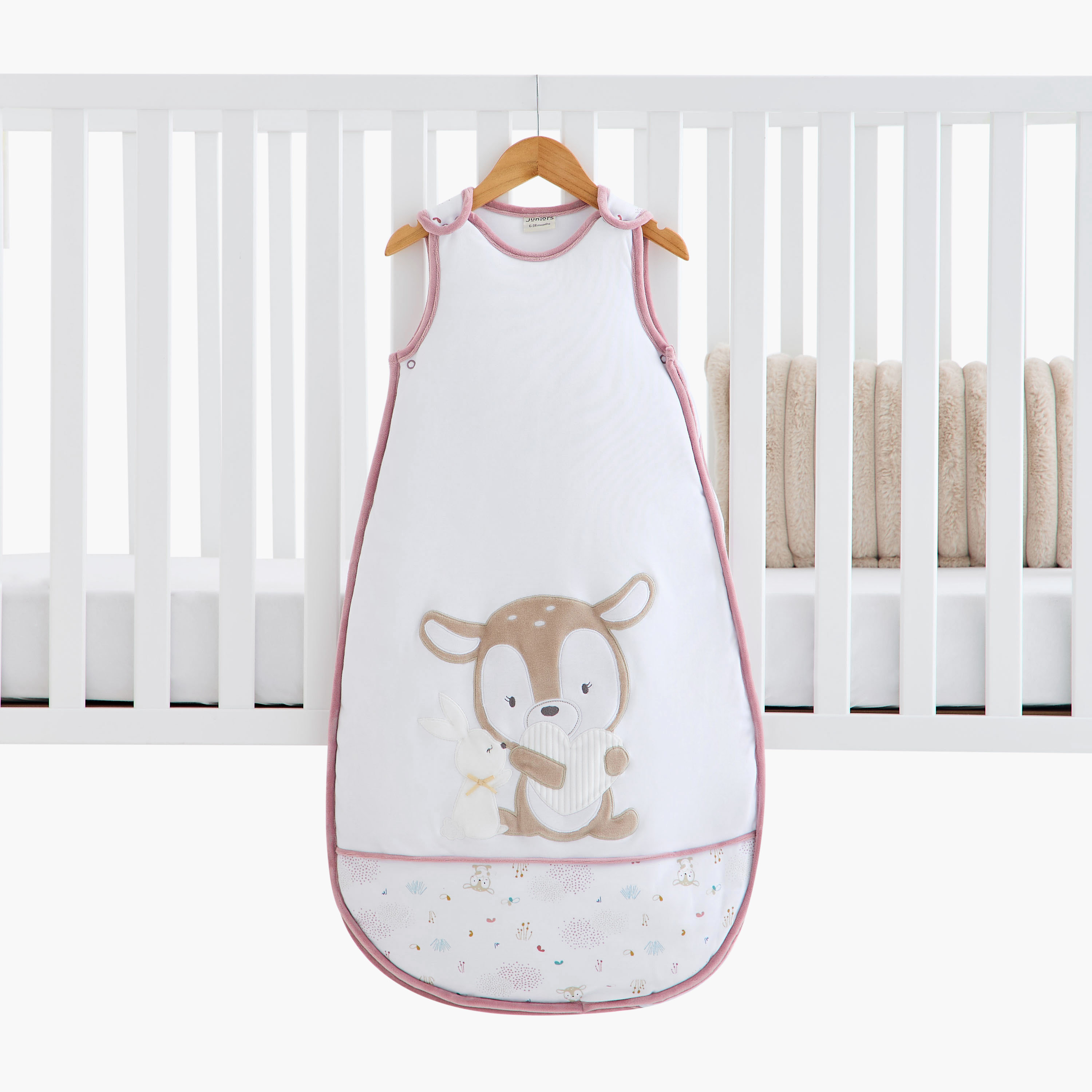 Juniors Embroidered 2.5 TOG Sleeping Bag - 0-6 months-baby-nursery-blanketsandswaddles-swaddlesandsleepingbags-image-2