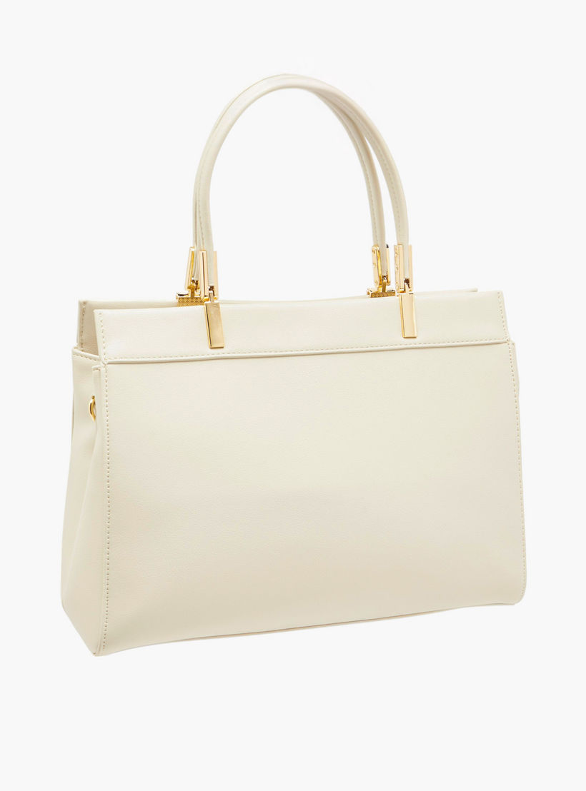 Le Confort Embroidered Tote Bag with Detachable Strap and Zip Closure-women-bagsandwallets-handbags-image-4