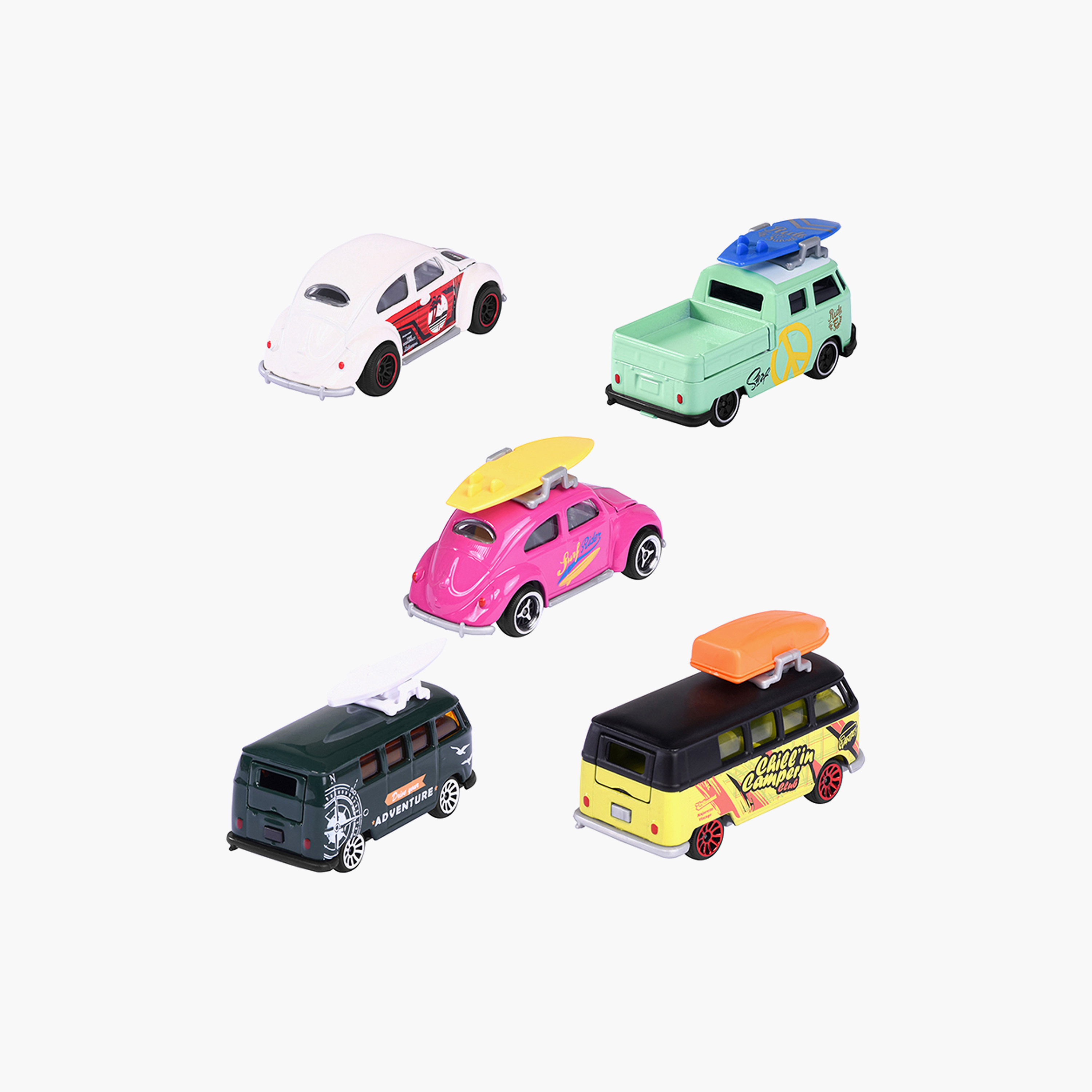 Majorette Volkswagen Toy Car - Set of 5-toys-playvehicles-diecastcars-image-1