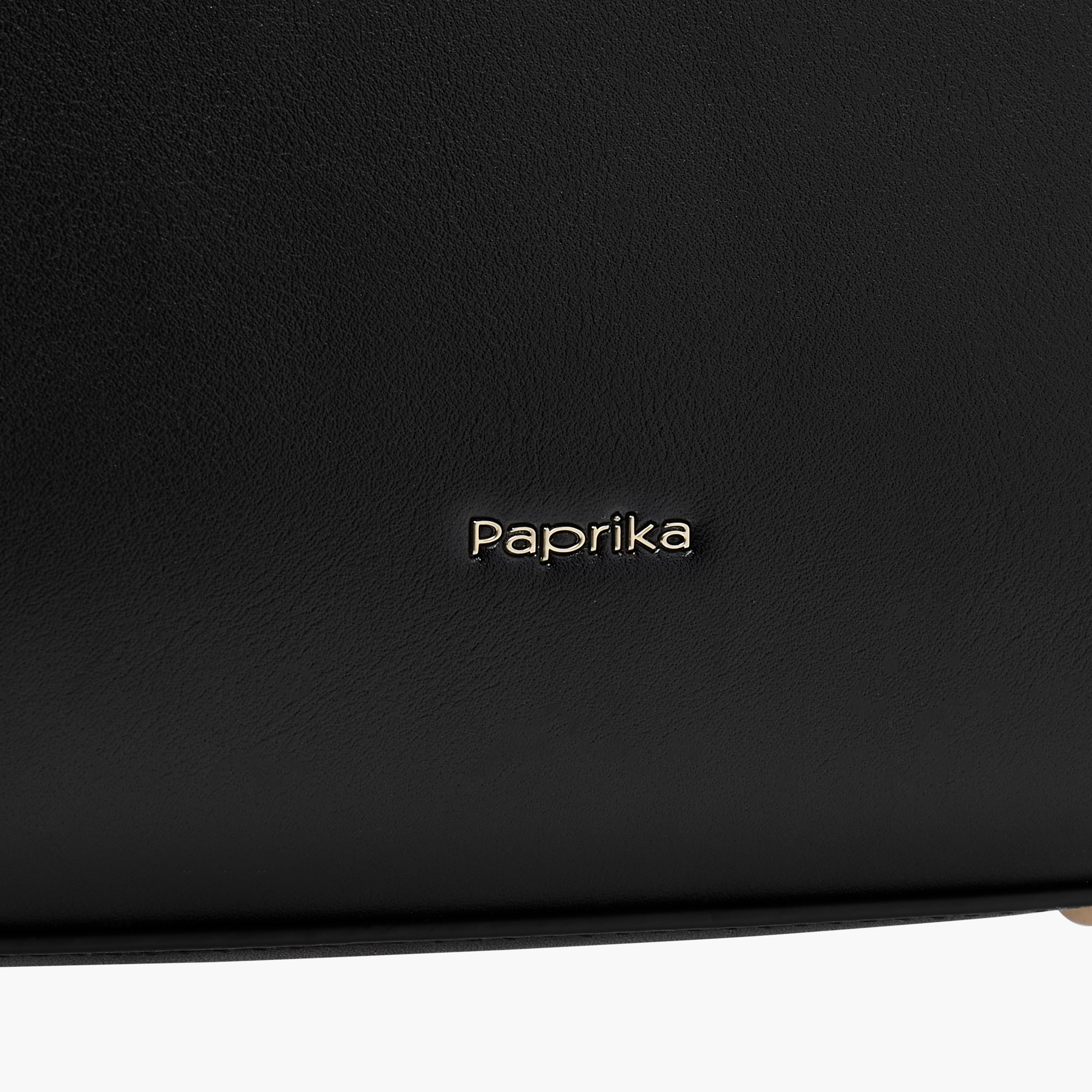 Paprika Monogram Detail Tote Bag with Double Handle and Zip Closure-women-bagsandwallets-handbags-image-5