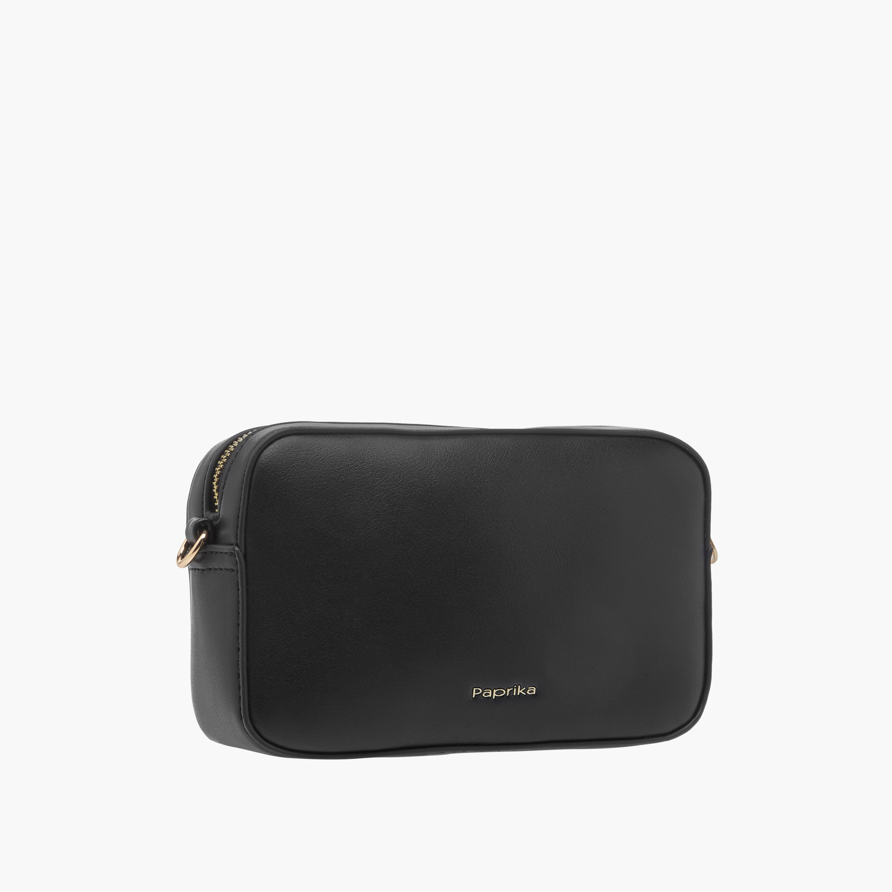 Paprika Monogram Detail Crossbody Bag with Detachable Chain Strap and Zip Closure-women-bagsandwallets-handbags-image-3