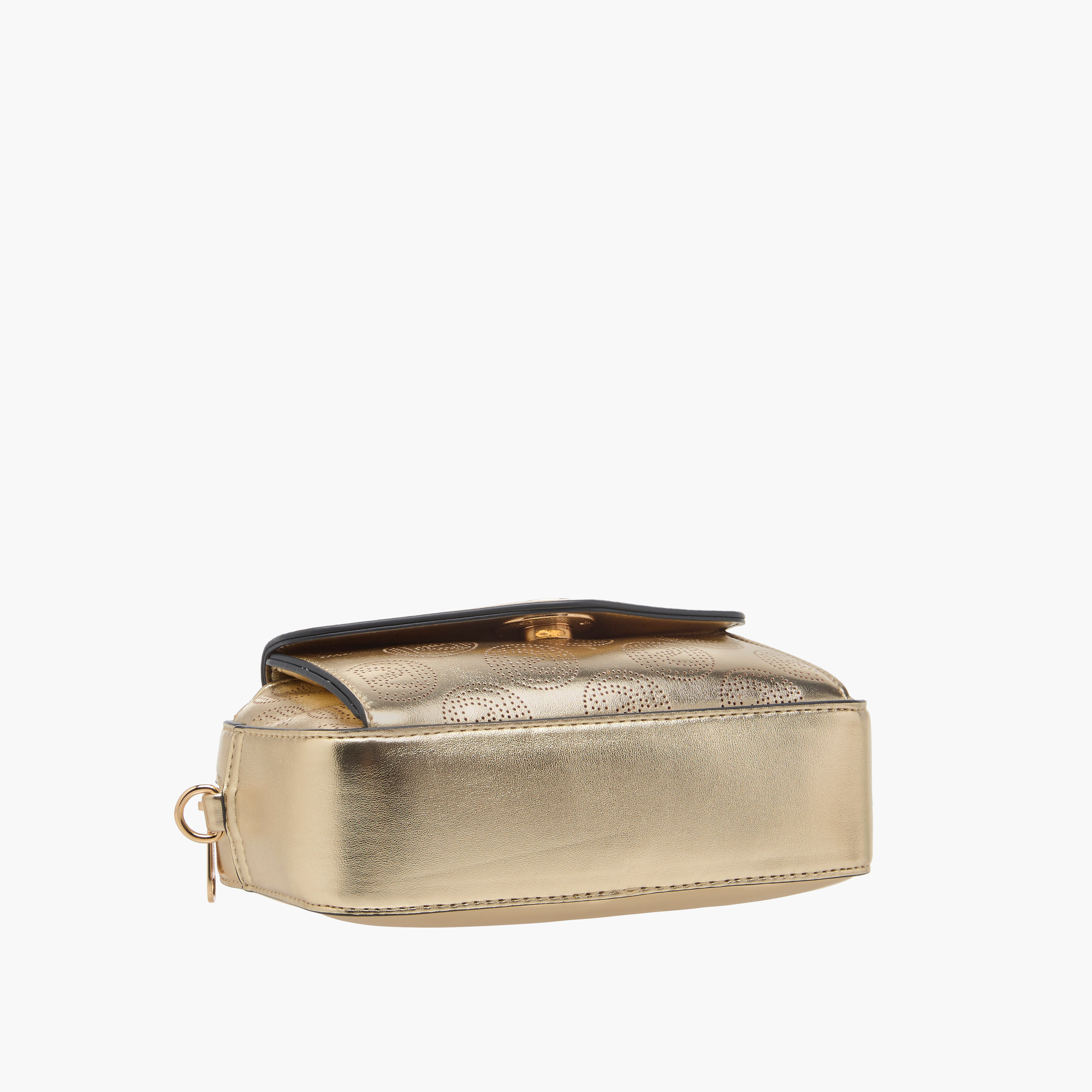 Paprika Monogram Detail Crossbody Bag with Detachable Chain Strap and Zip Closure-women-bagsandwallets-handbags-image-7