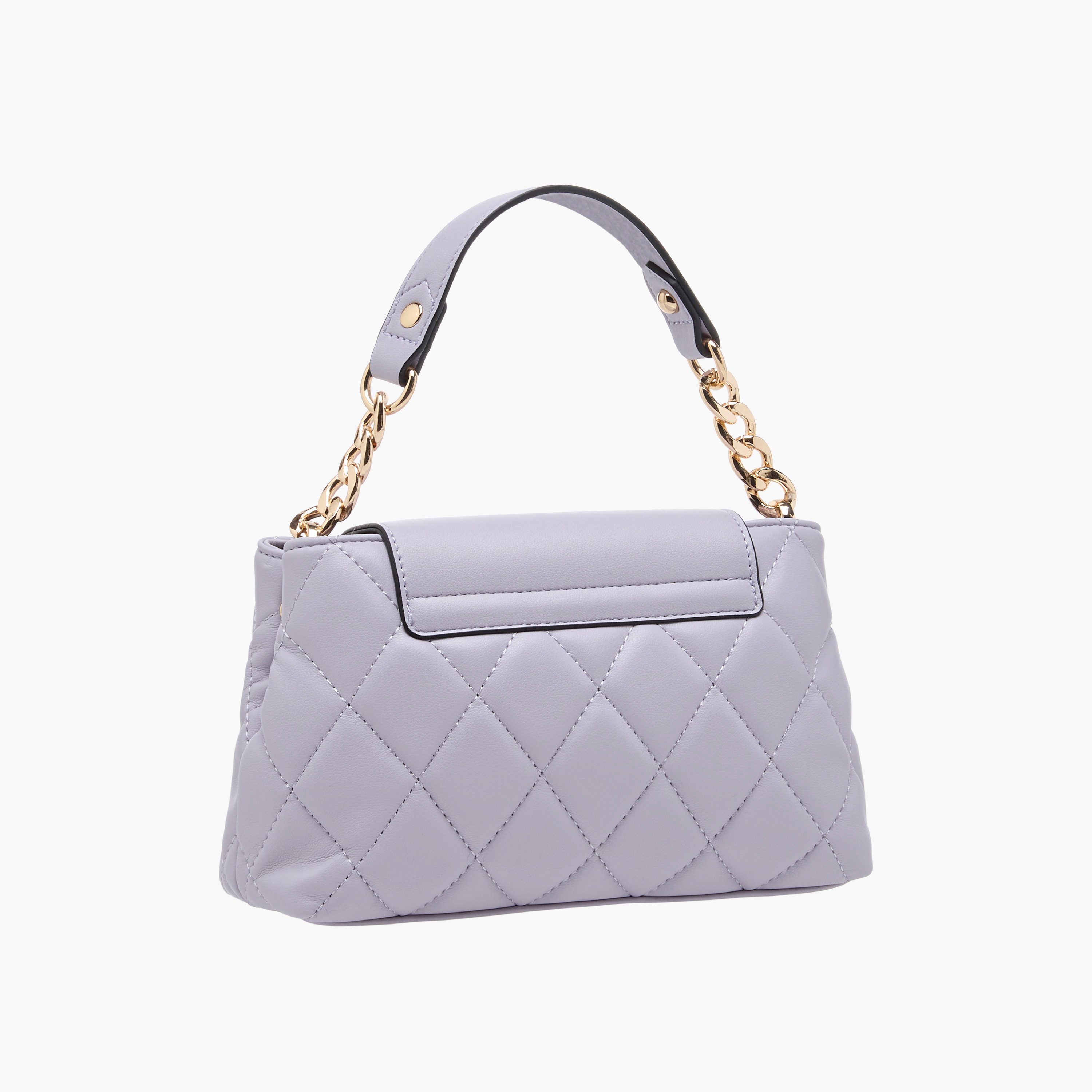 Paprika Quilted Crossbody Bag with Detachable Chain Strap and Flap Closure-women-bagsandwallets-handbags-image-3