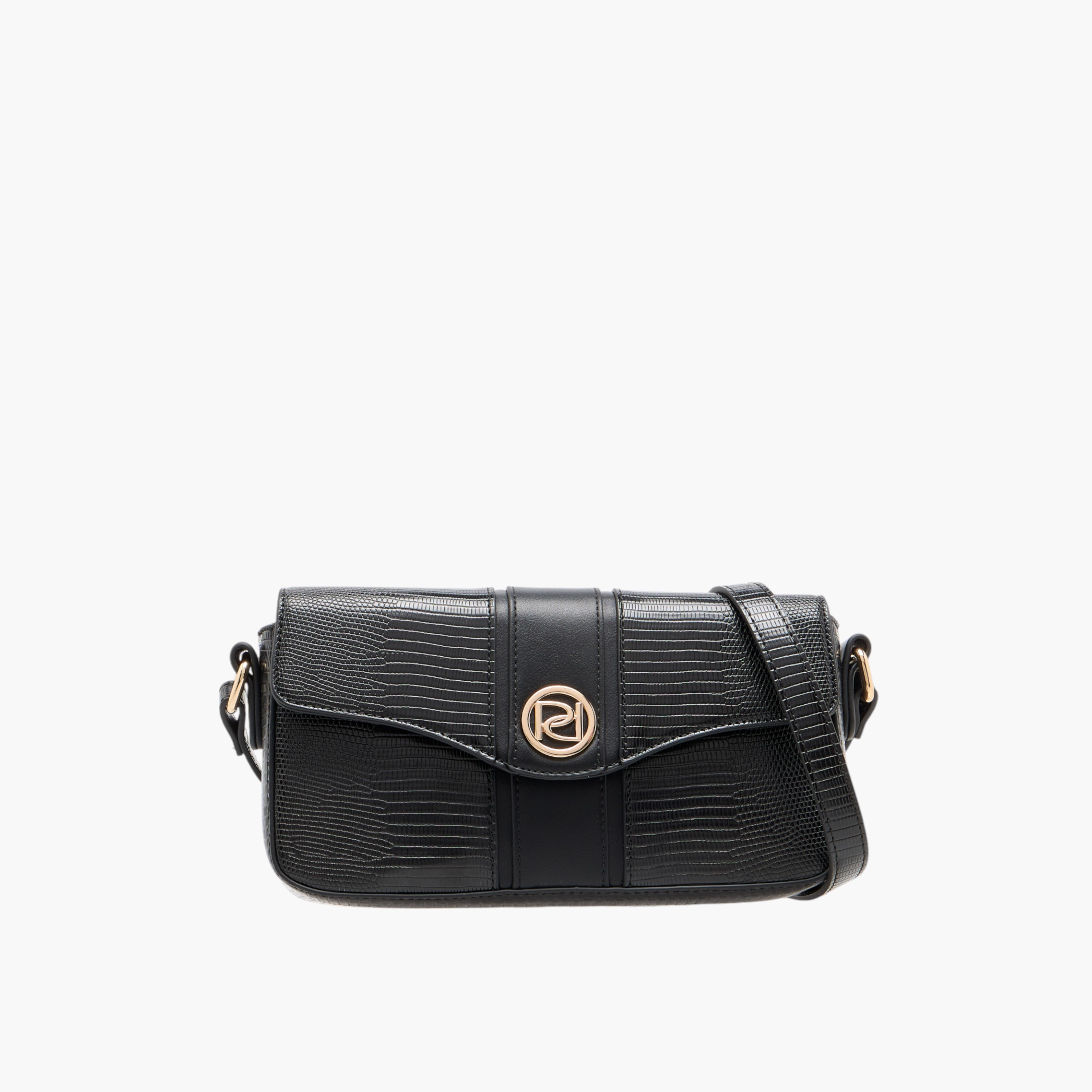 Paprika Textured Crossbody Bag with Adjustable Strap and Flap Closure-women-bagsandwallets-handbags-image-1