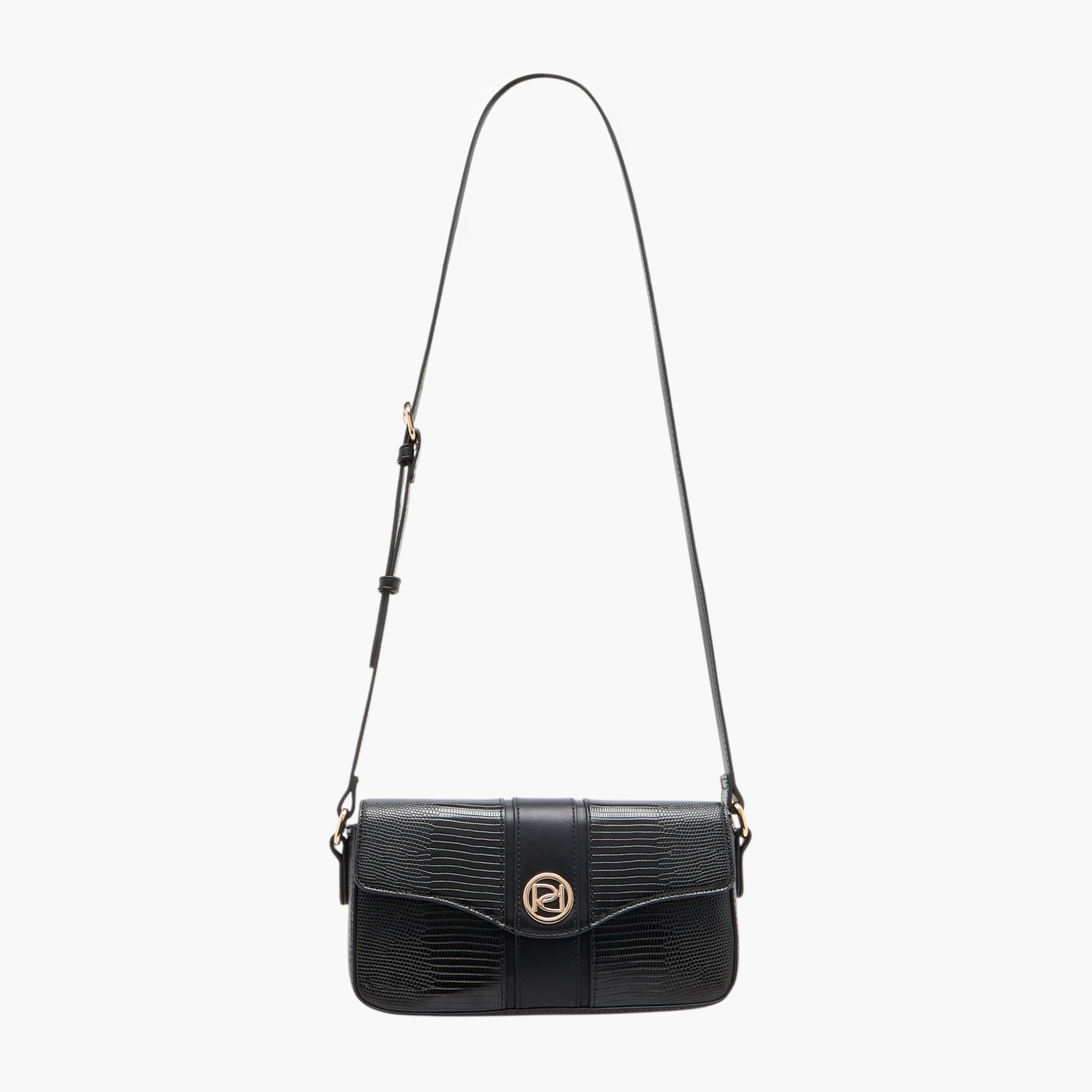 Paprika Textured Crossbody Bag with Adjustable Strap and Flap Closure-women-bagsandwallets-handbags-image-2