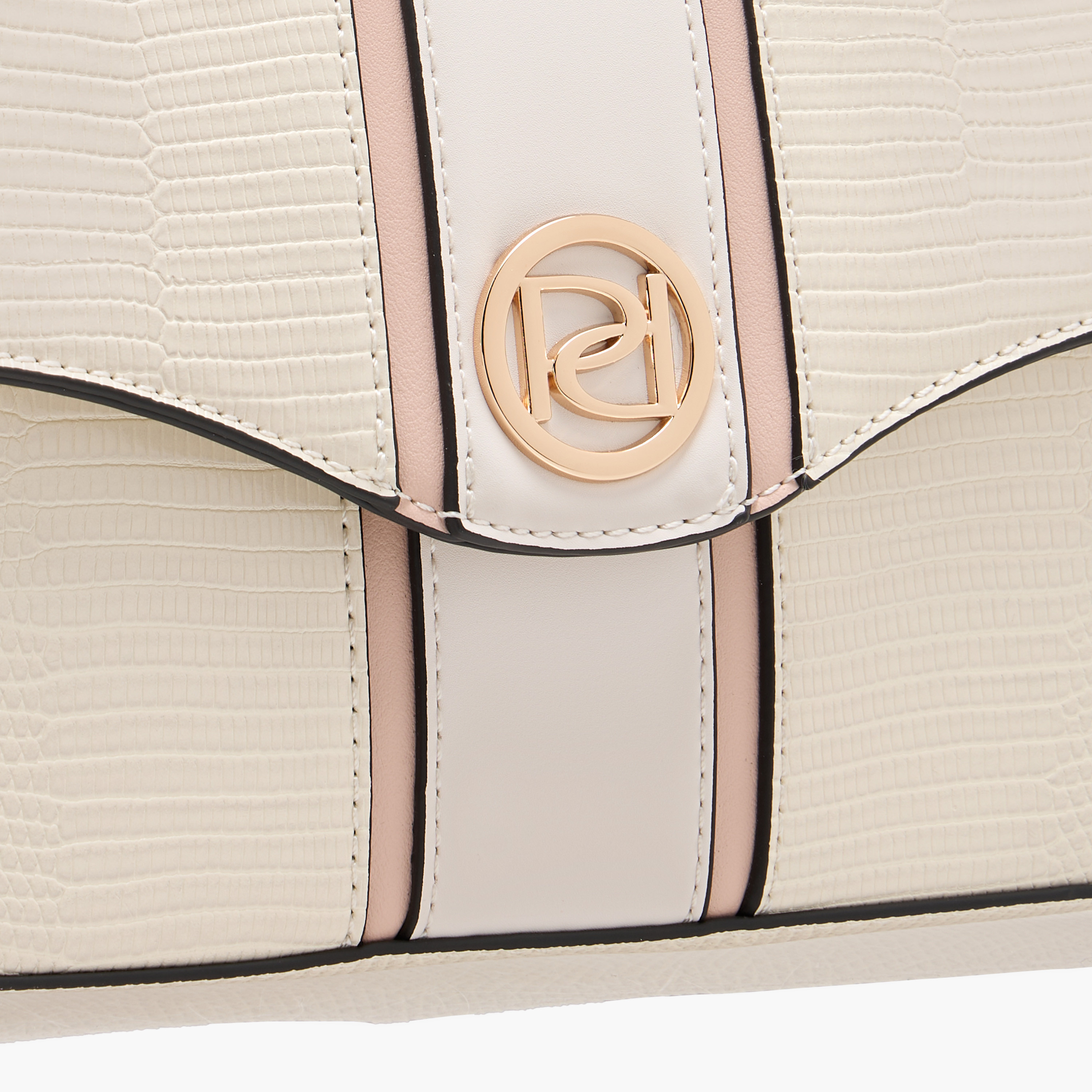 Paprika Textured Crossbody Bag with Adjustable Strap and Flap Closure-women-bagsandwallets-handbags-image-4