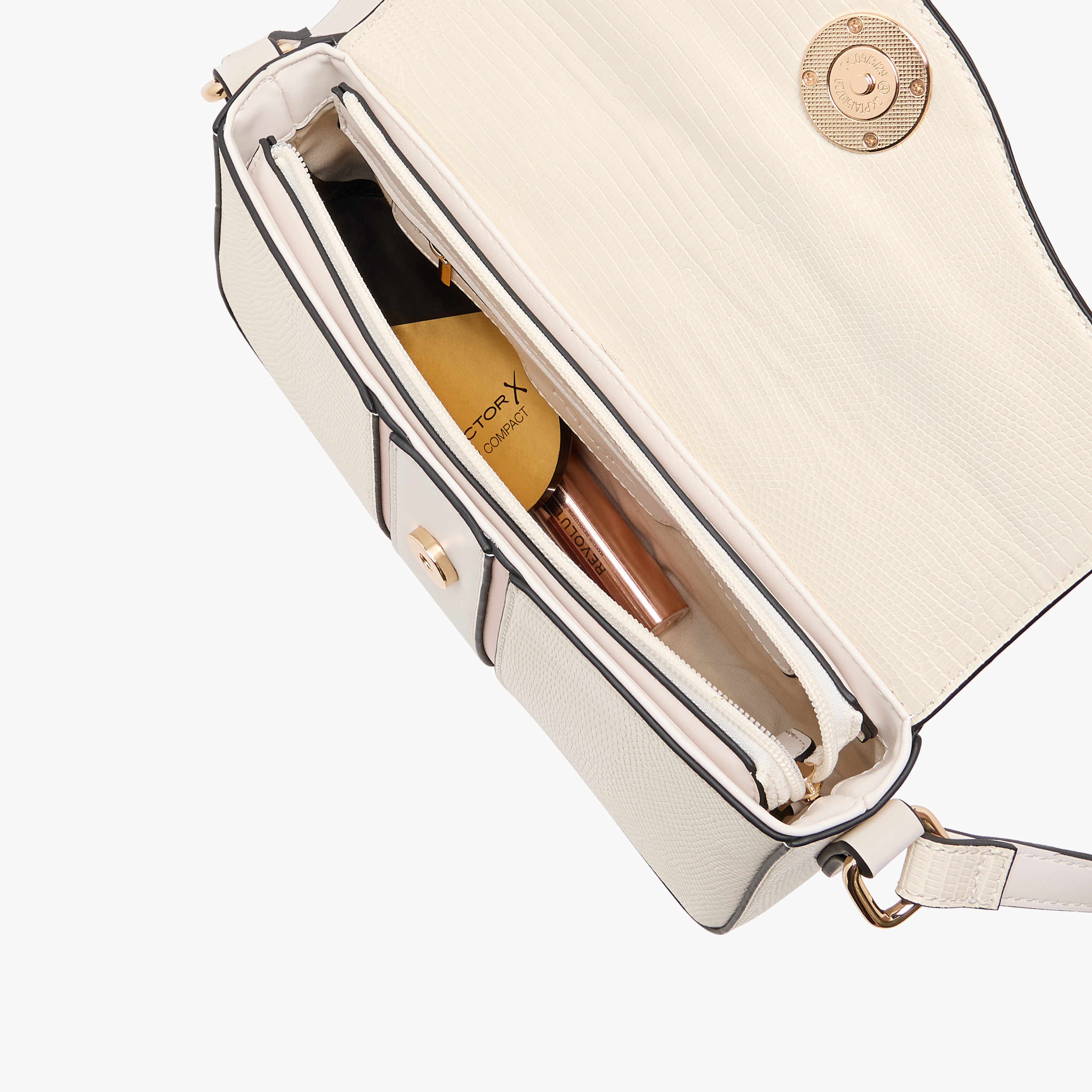 Paprika Textured Crossbody Bag with Adjustable Strap and Flap Closure-women-bagsandwallets-handbags-image-7