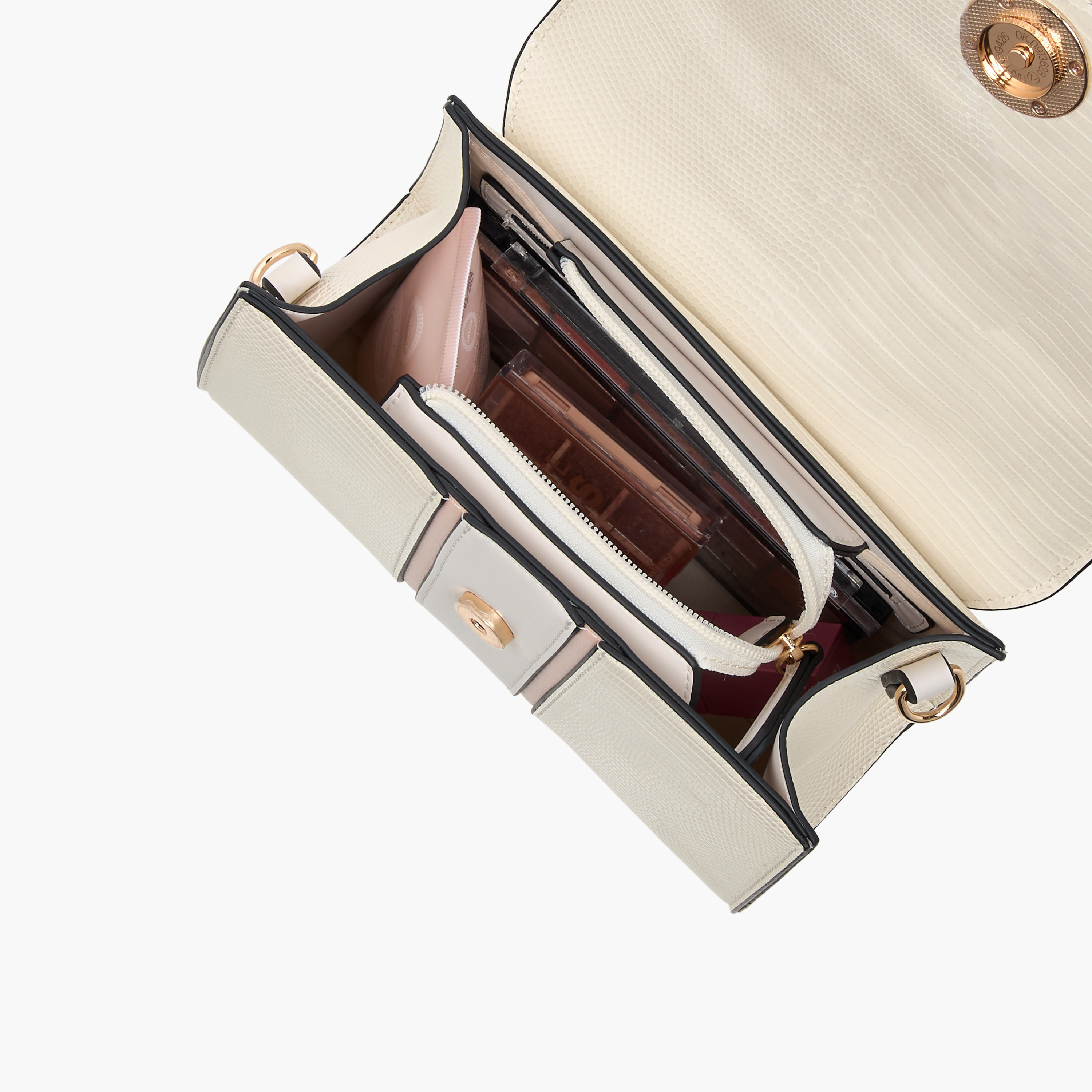 Paprika Textured Satchel Bag with Top Handle and Detachable Strap-women-bagsandwallets-handbags-image-7