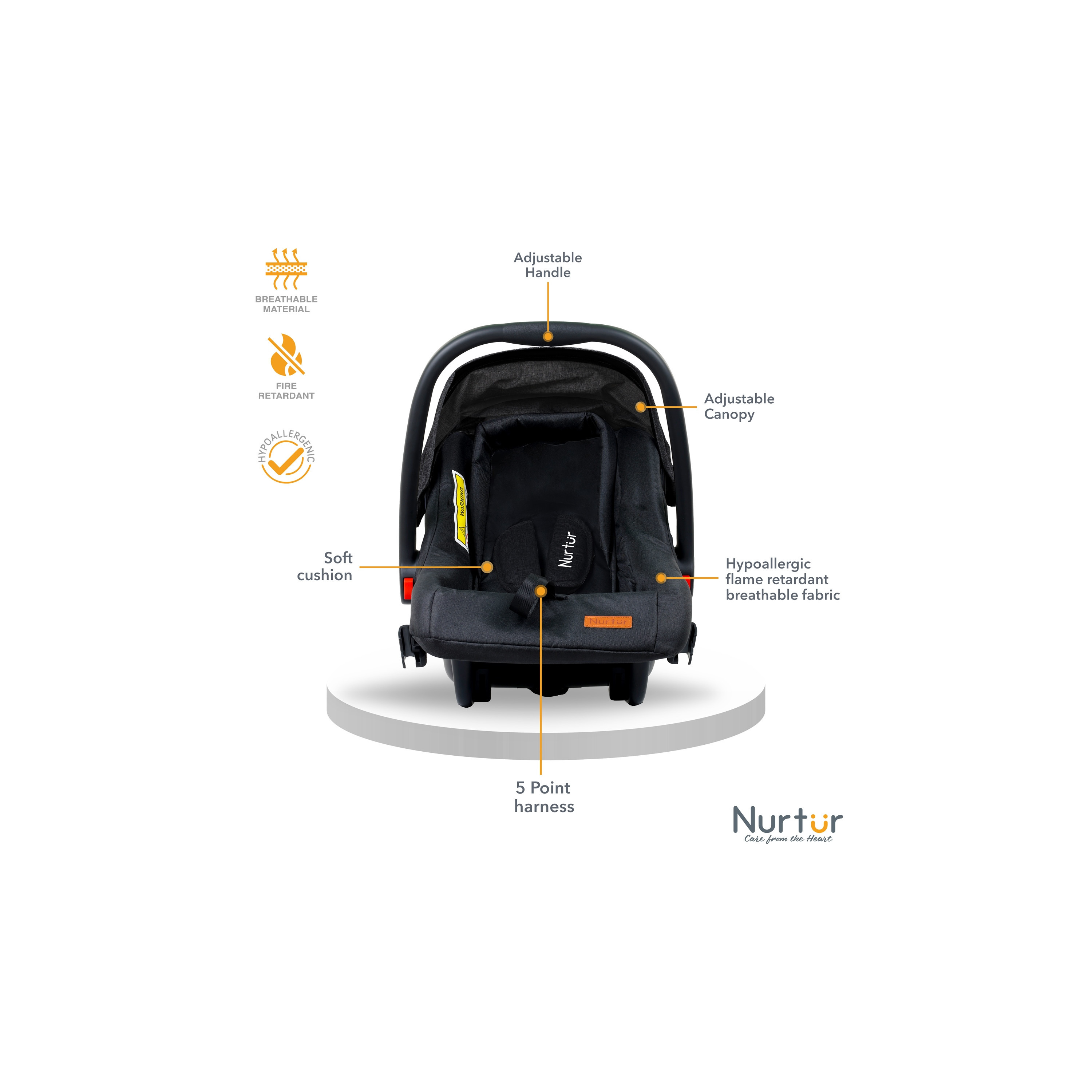 Nurtur Travel Combo Stroller with Car Seat-baby-gear-strollersandprams-travelsystems-image-6