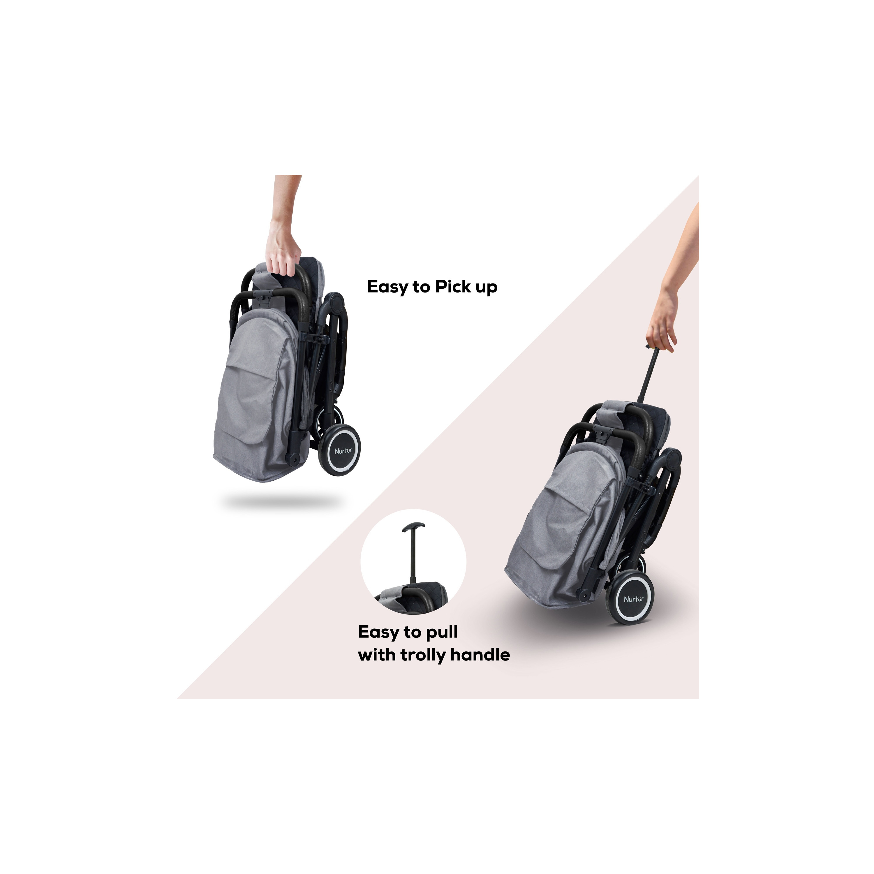 Nurtur Travel Combo Stroller with Car Seat-baby-gear-strollersandprams-travelsystems-image-2