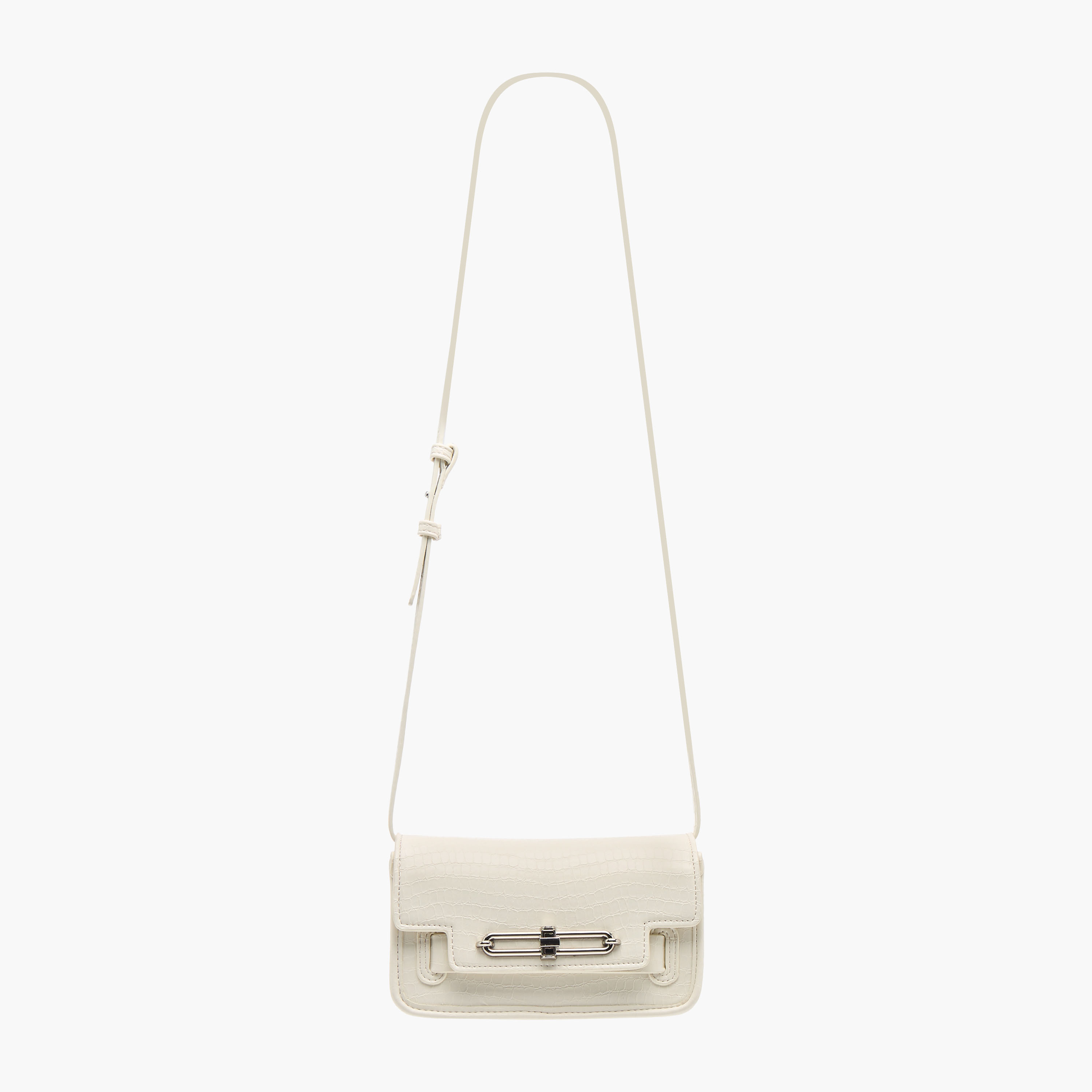 Bagco Textured Crossbody Bag with Adjustable Strap and Wallet-women-bagsandwallets-handbags-image-3