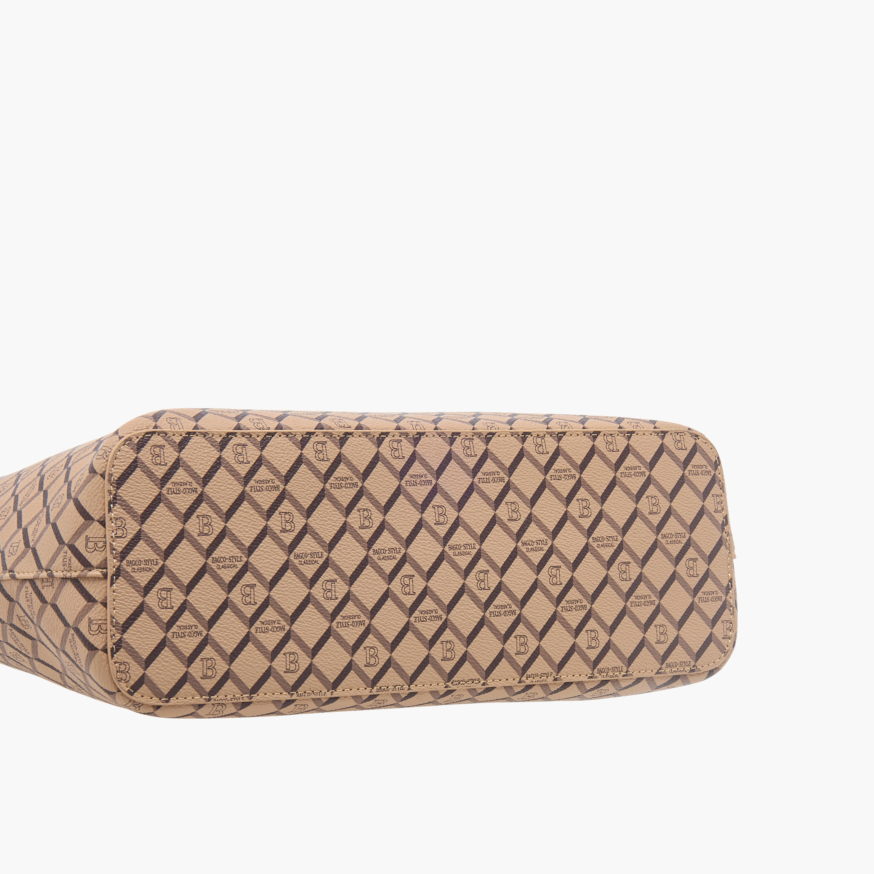 شنطة توتي بطبعات مونوجرام ومقابض مزدوجة ومحفظة بسحاب دائري من باجكو-women-bagsandwallets-handbags-image-7