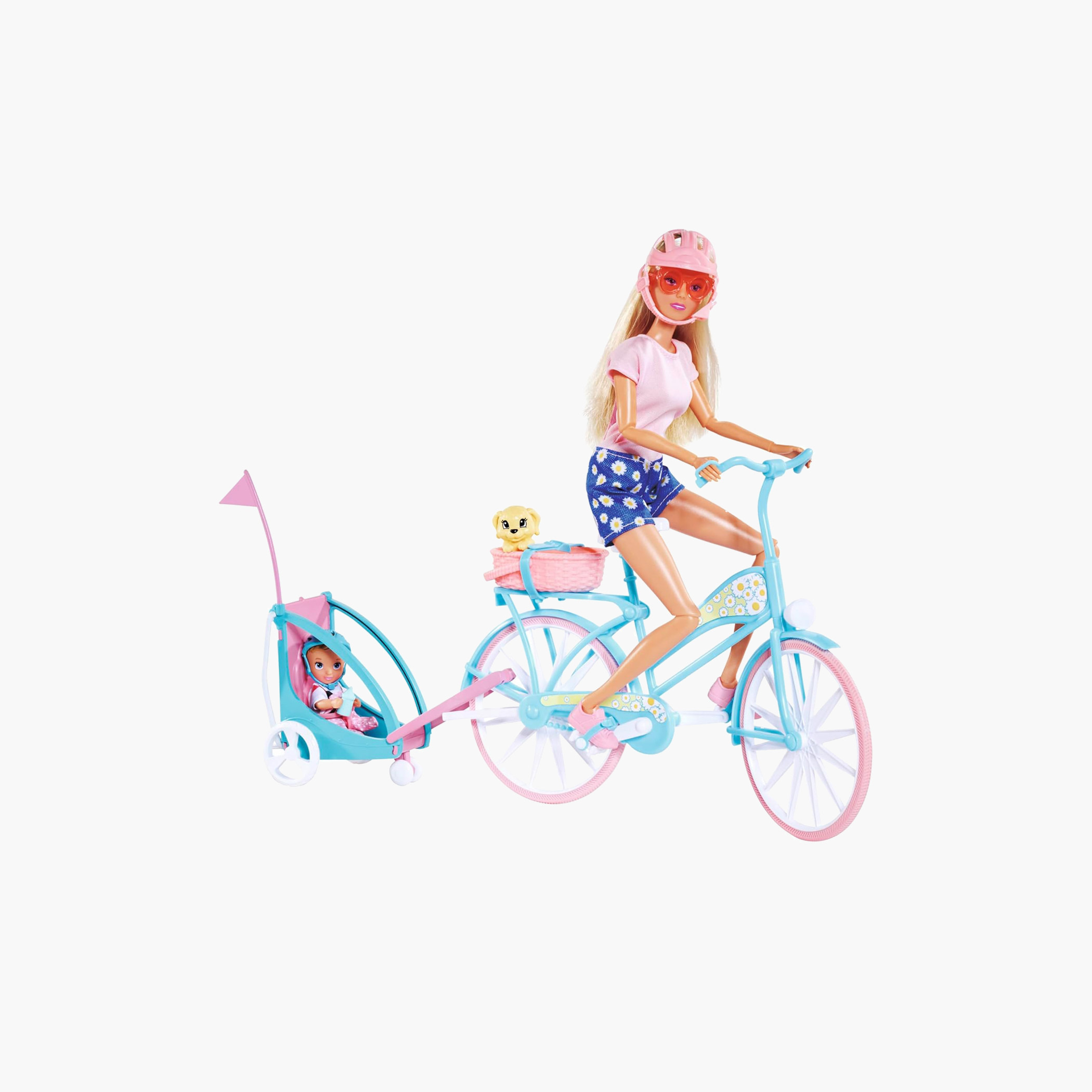 Simba Steffi Love Bike Trailer Fashion Doll Playset-toys-dollsandplaysets-dollplaysets-image-1