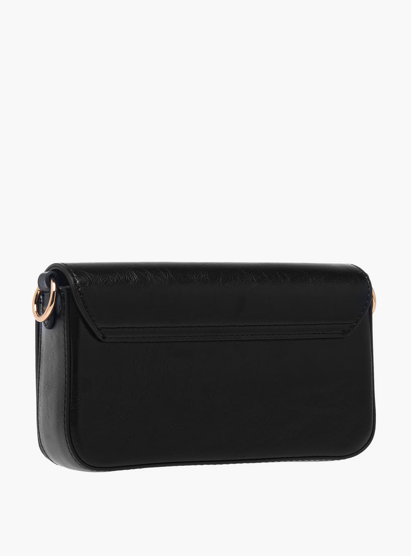 Paprika Logo Detail Crossbody Bag with Chain Strap and Flap Closure-women-bagsandwallets-handbags-image-3