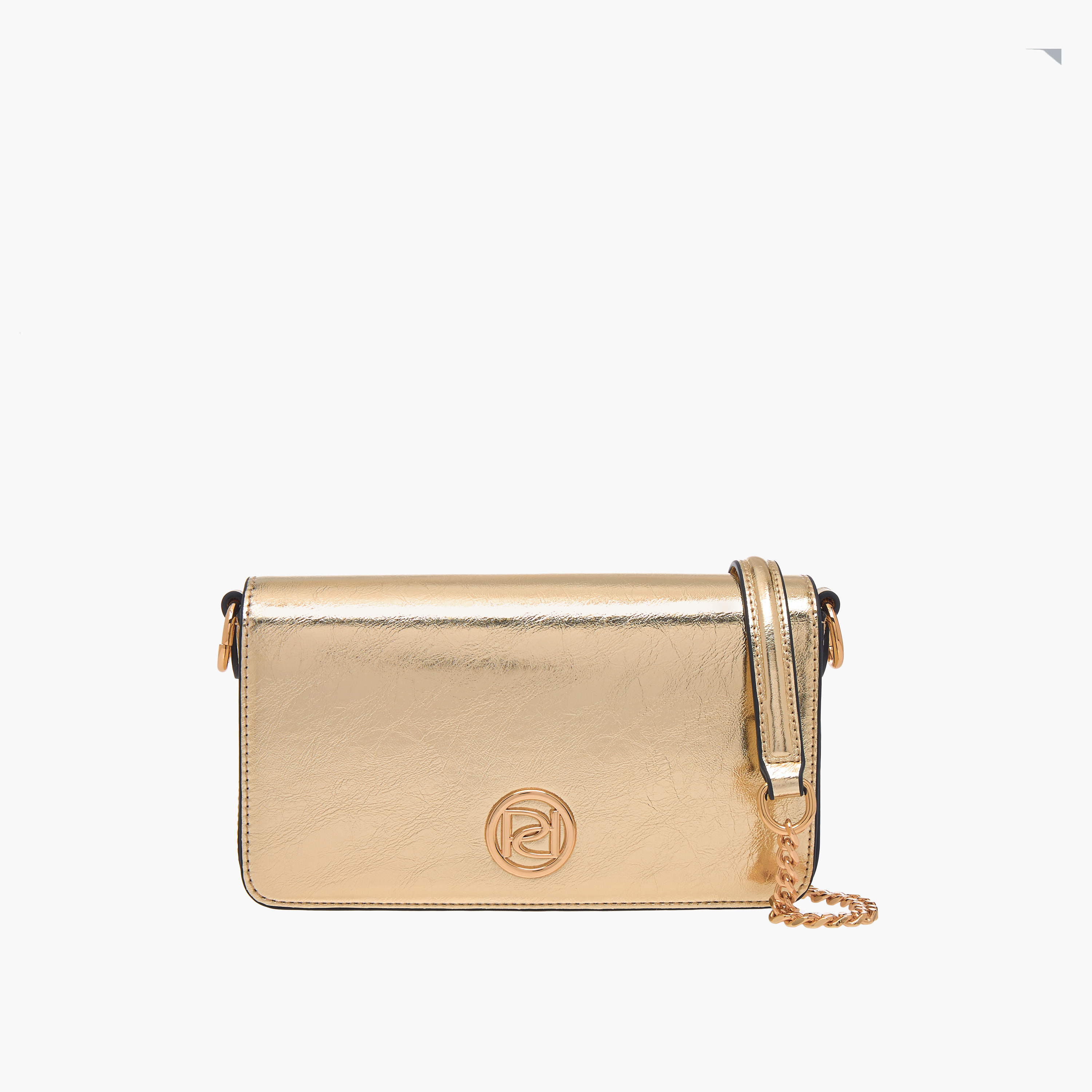 شنطة كروس بودي بحزام سلسلة وطية إغلاق وتفاصيل شعار من بابريكا-women-bagsandwallets-handbags-image-1