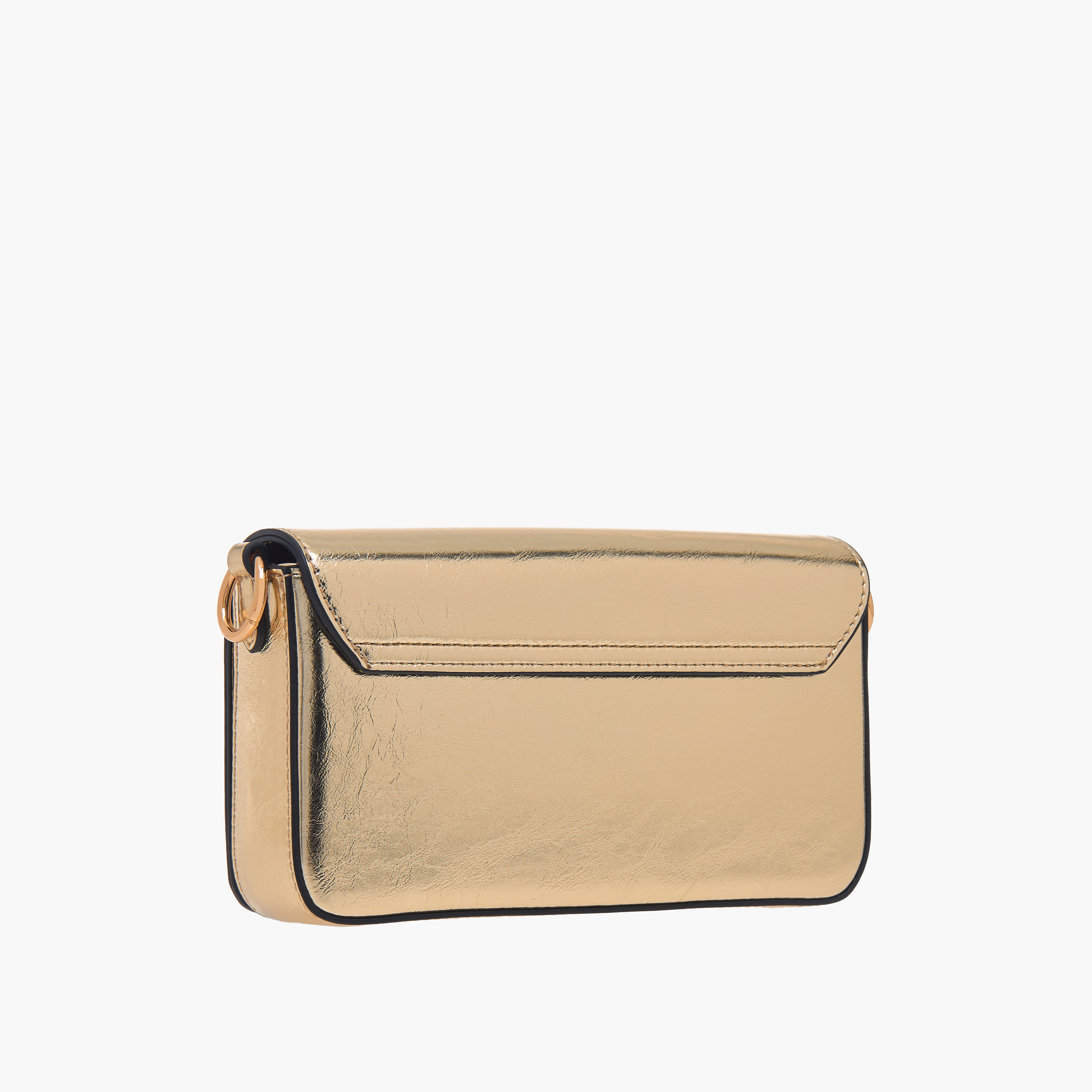 Paprika Logo Detail Crossbody Bag with Chain Strap and Flap Closure-women-bagsandwallets-handbags-image-3