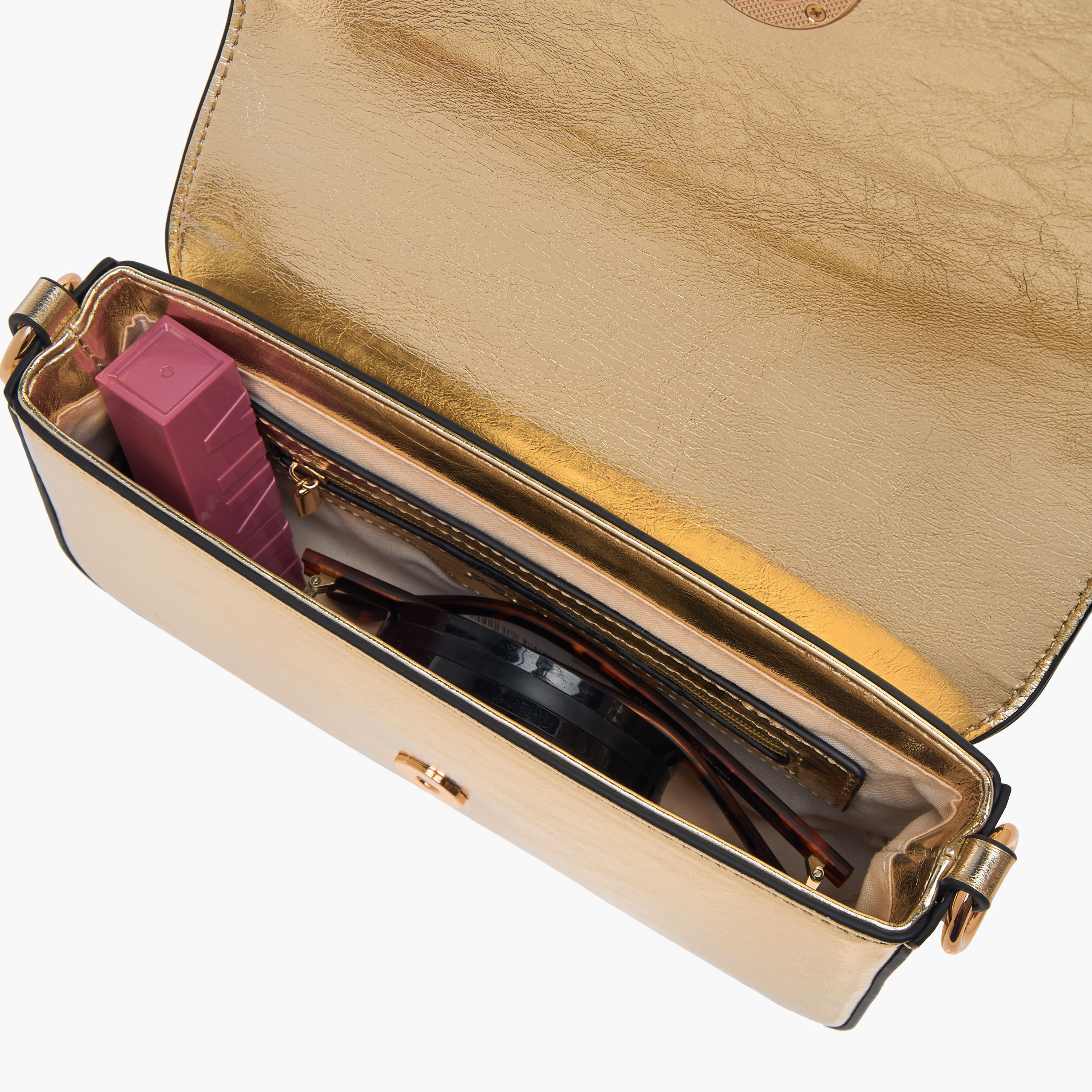 شنطة كروس بودي بحزام سلسلة وطية إغلاق وتفاصيل شعار من بابريكا-women-bagsandwallets-handbags-image-7