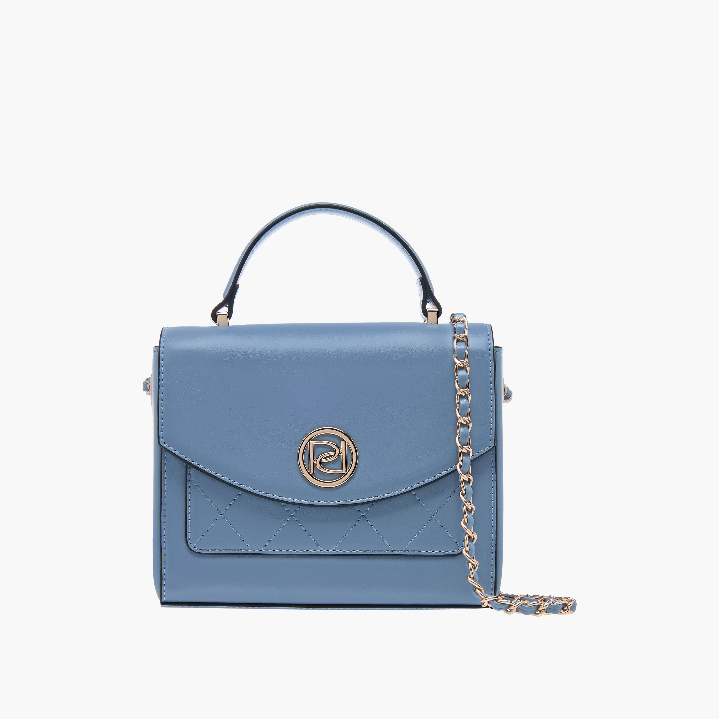 شنطة ساتشيل بارزة الملمس بمقبض علوي وحزام سلسلة من بابريكا-women-bagsandwallets-handbags-image-1