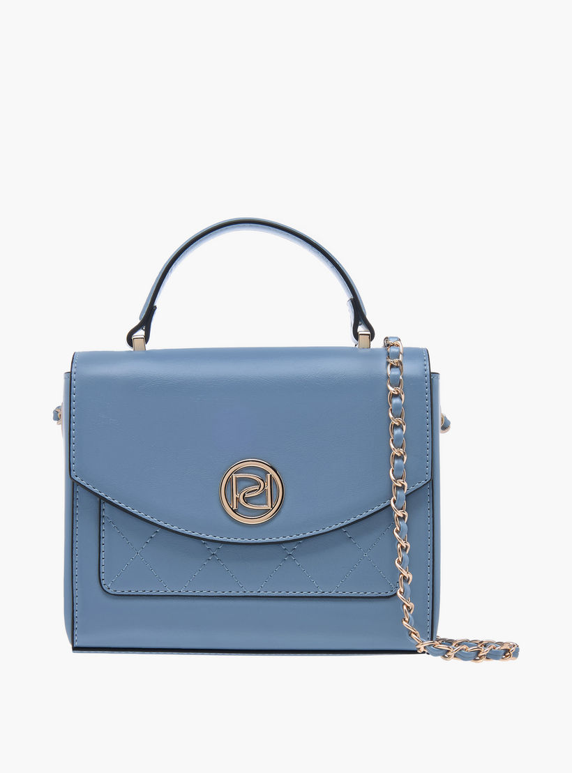 شنطة ساتشيل بارزة الملمس بمقبض علوي وحزام سلسلة من بابريكا-women-bagsandwallets-handbags-image-1