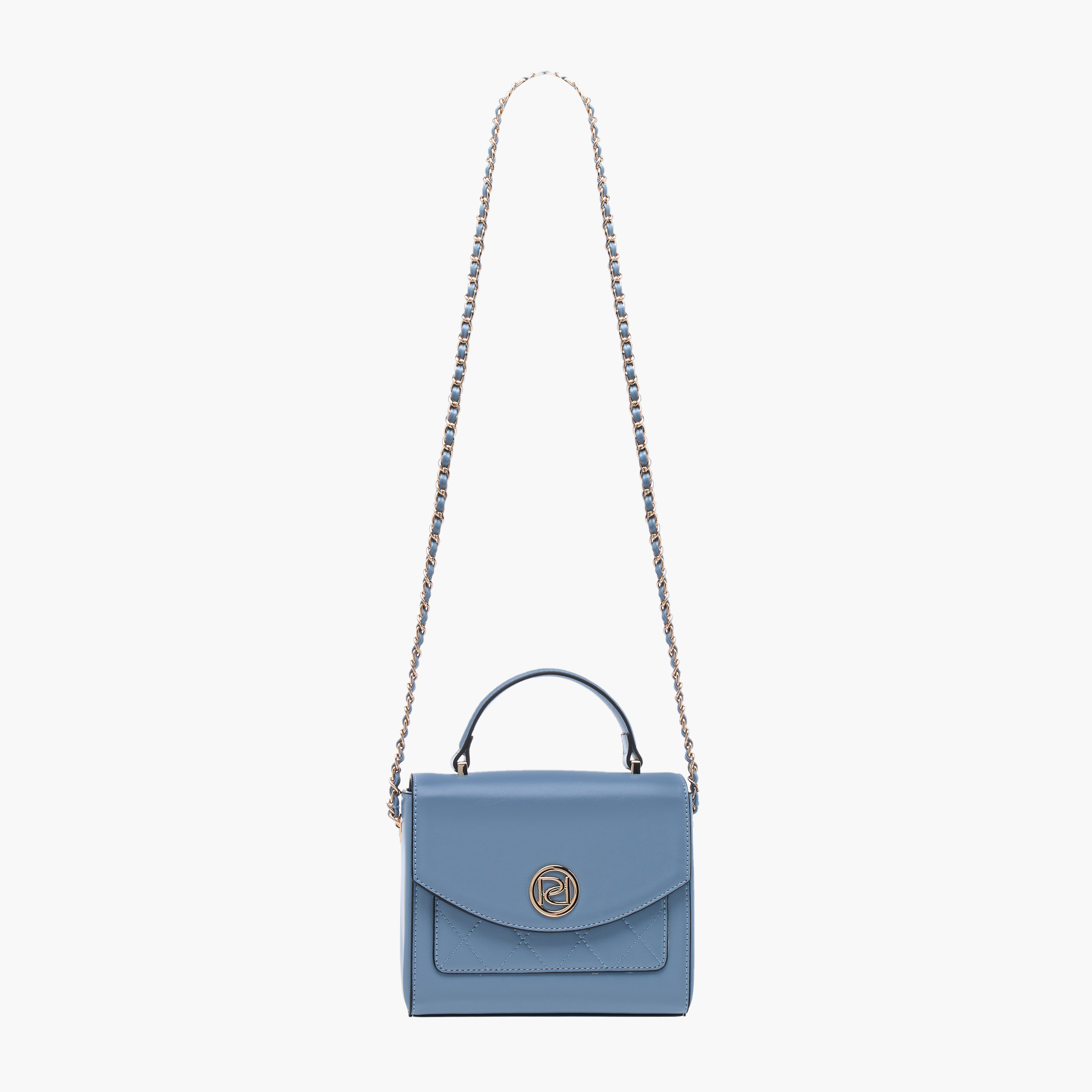 شنطة ساتشيل بارزة الملمس بمقبض علوي وحزام سلسلة من بابريكا-women-bagsandwallets-handbags-image-2