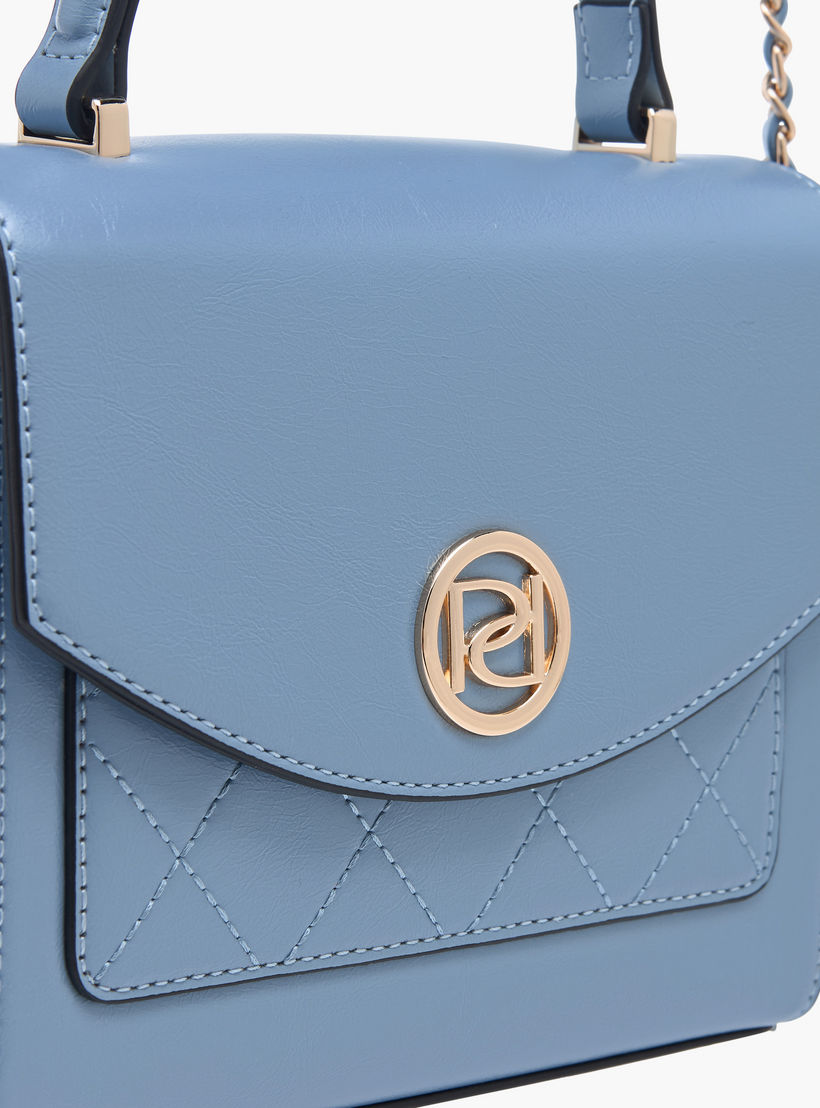شنطة ساتشيل بارزة الملمس بمقبض علوي وحزام سلسلة من بابريكا-women-bagsandwallets-handbags-image-4