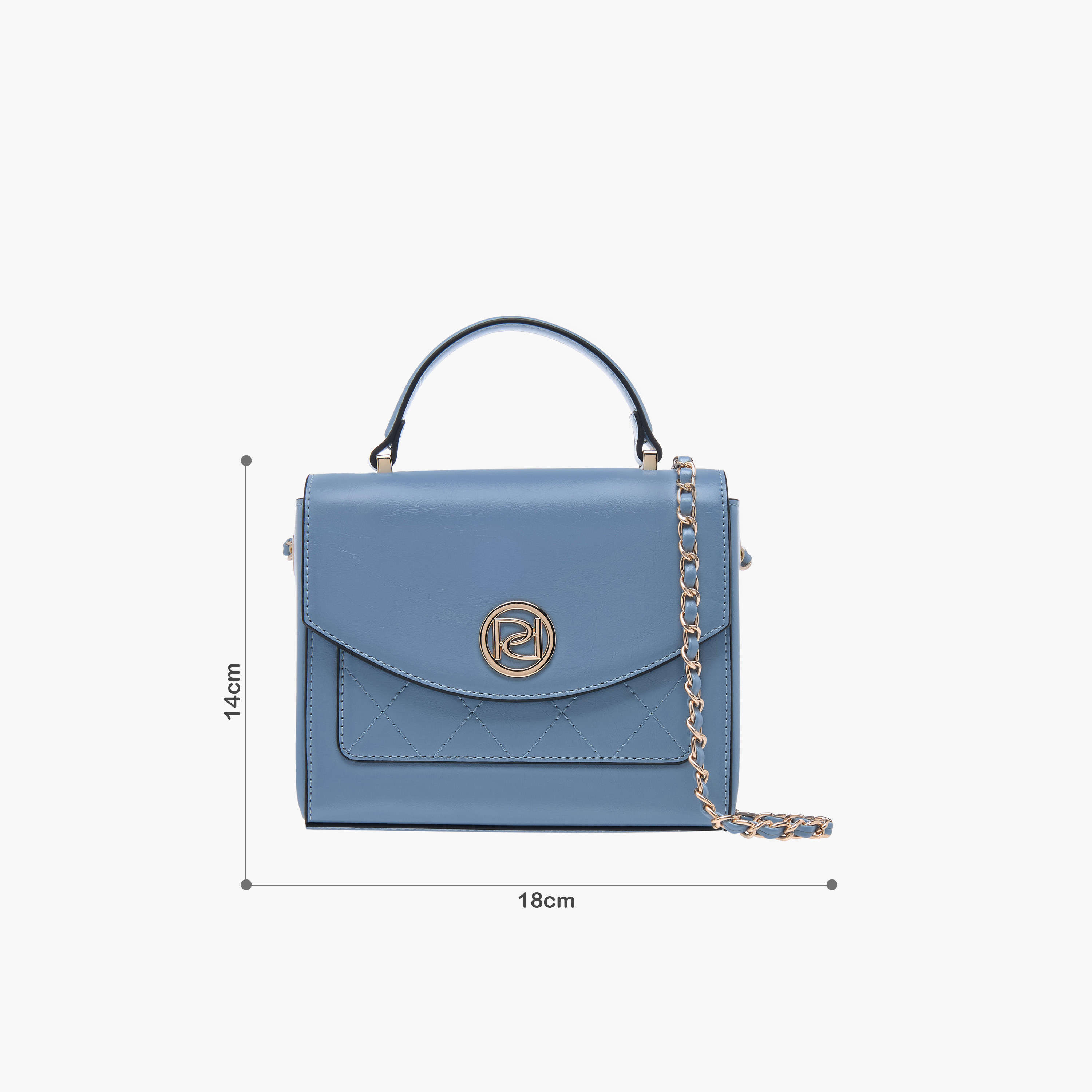 شنطة ساتشيل بارزة الملمس بمقبض علوي وحزام سلسلة من بابريكا-women-bagsandwallets-handbags-image-8