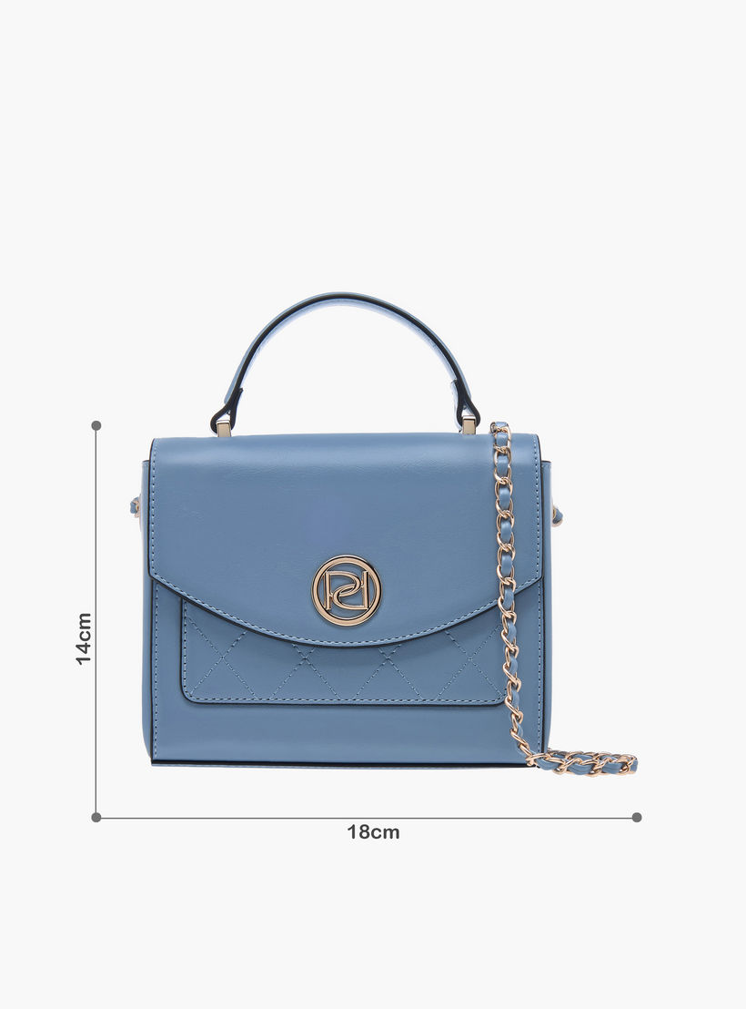 شنطة ساتشيل بارزة الملمس بمقبض علوي وحزام سلسلة من بابريكا-women-bagsandwallets-handbags-image-8