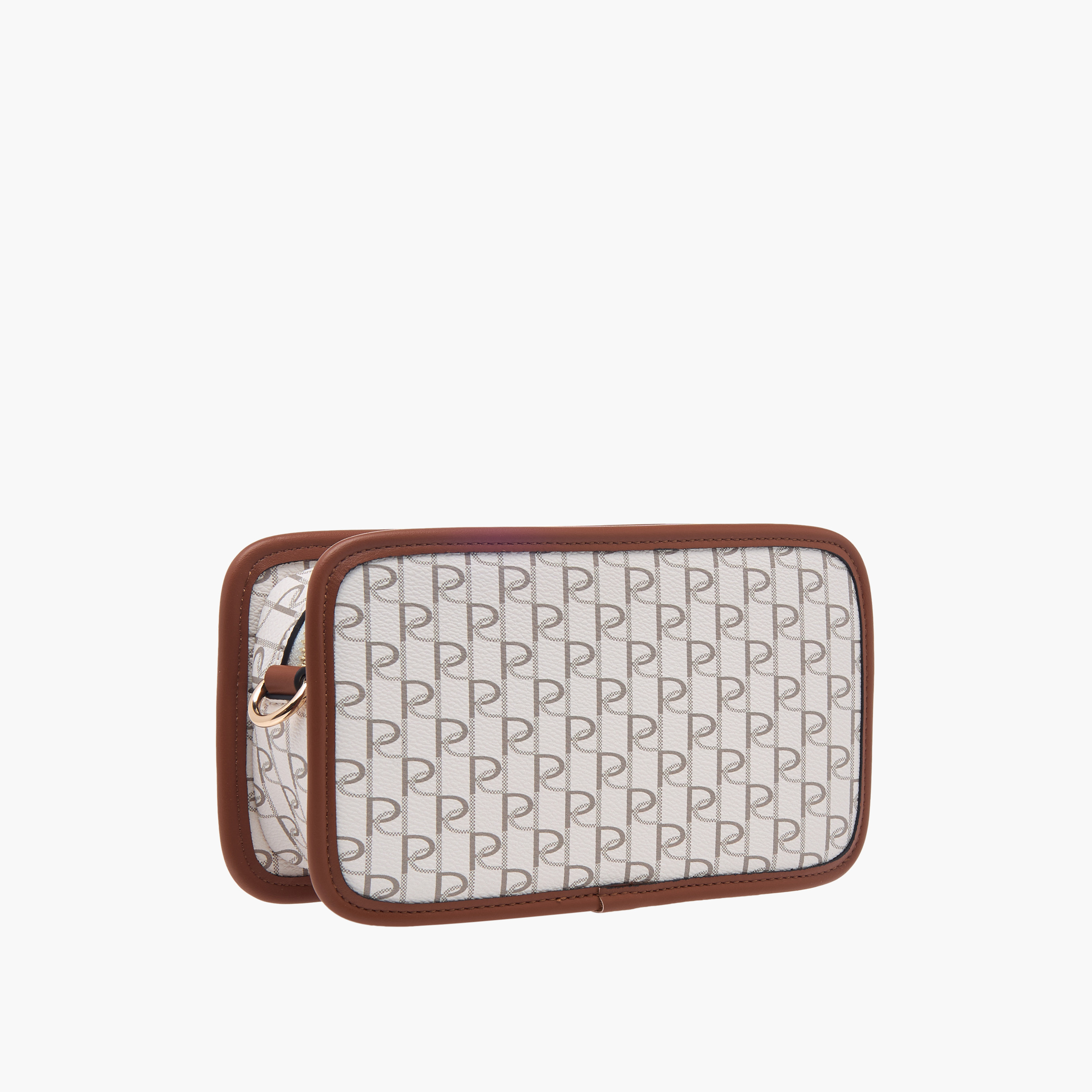 Paprika Monogram Print Crossbody Bag with Adjustable Strap and Zip Closure-women-bagsandwallets-handbags-image-3