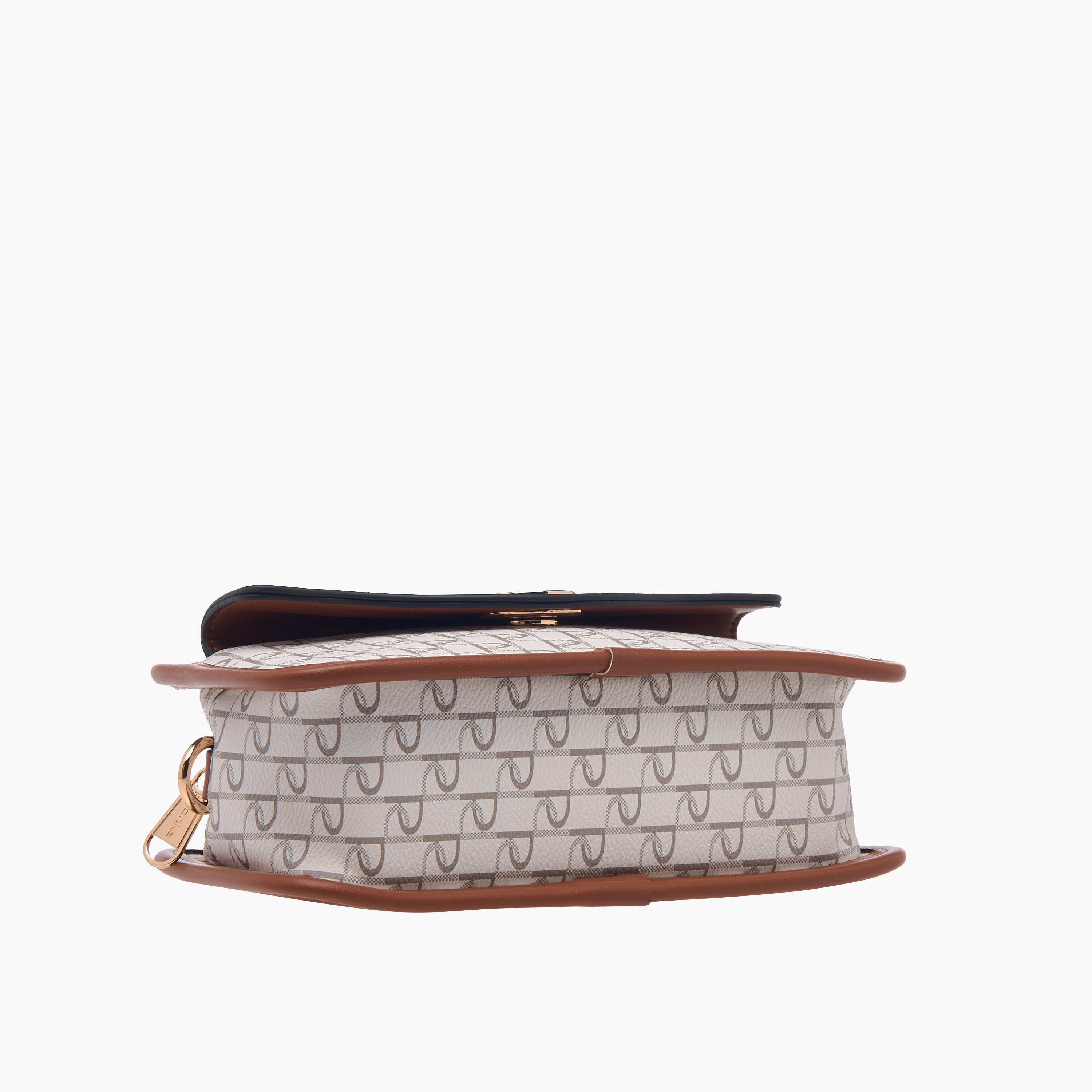 Paprika Monogram Print Crossbody Bag with Adjustable Strap and Zip Closure-women-bagsandwallets-handbags-image-6