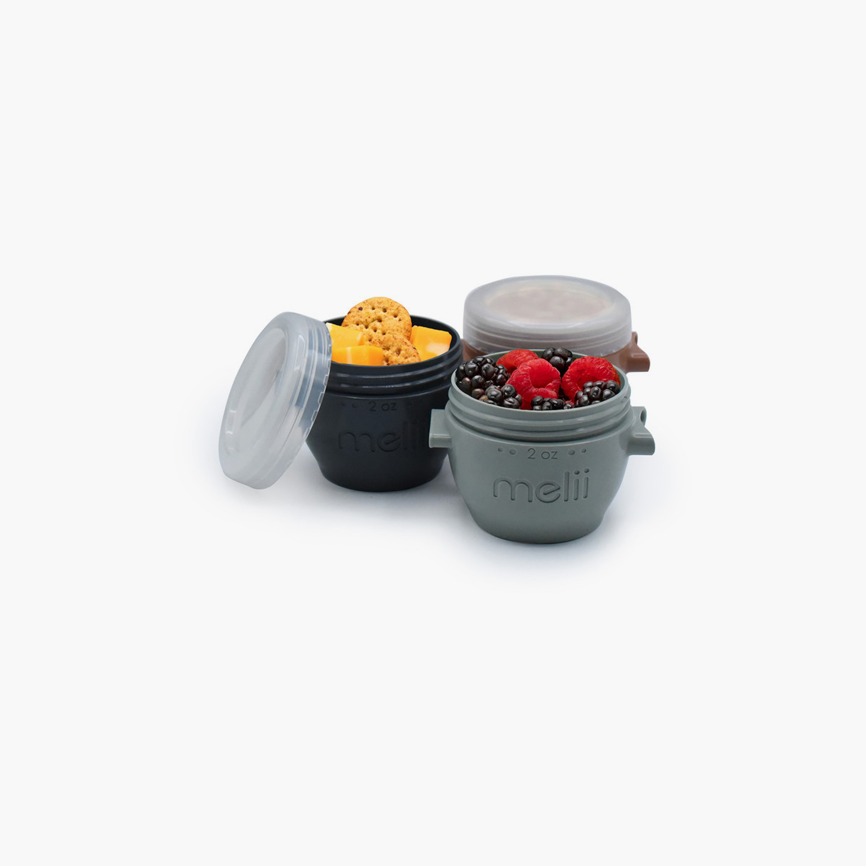 Melii 4-Piece Snap & Go Pods Food Container - Earth Tones - 118 ml-baby-feeding-mealtimeessentials-image-4