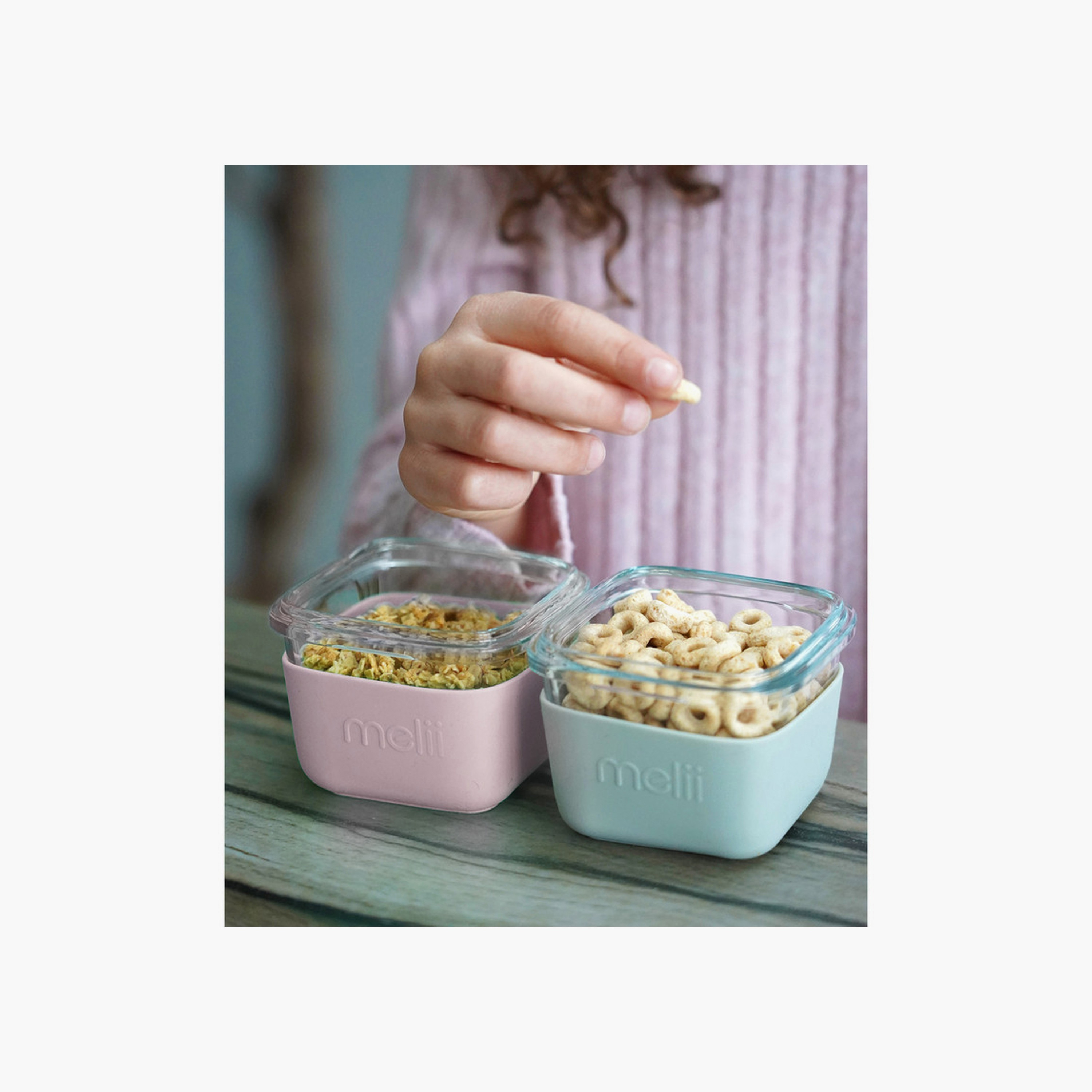 Melii 3-Piece Glass Food Containers with Silicone Sleeve - Multicolour - 160 ml-baby-feeding-mealtimeessentials-image-3