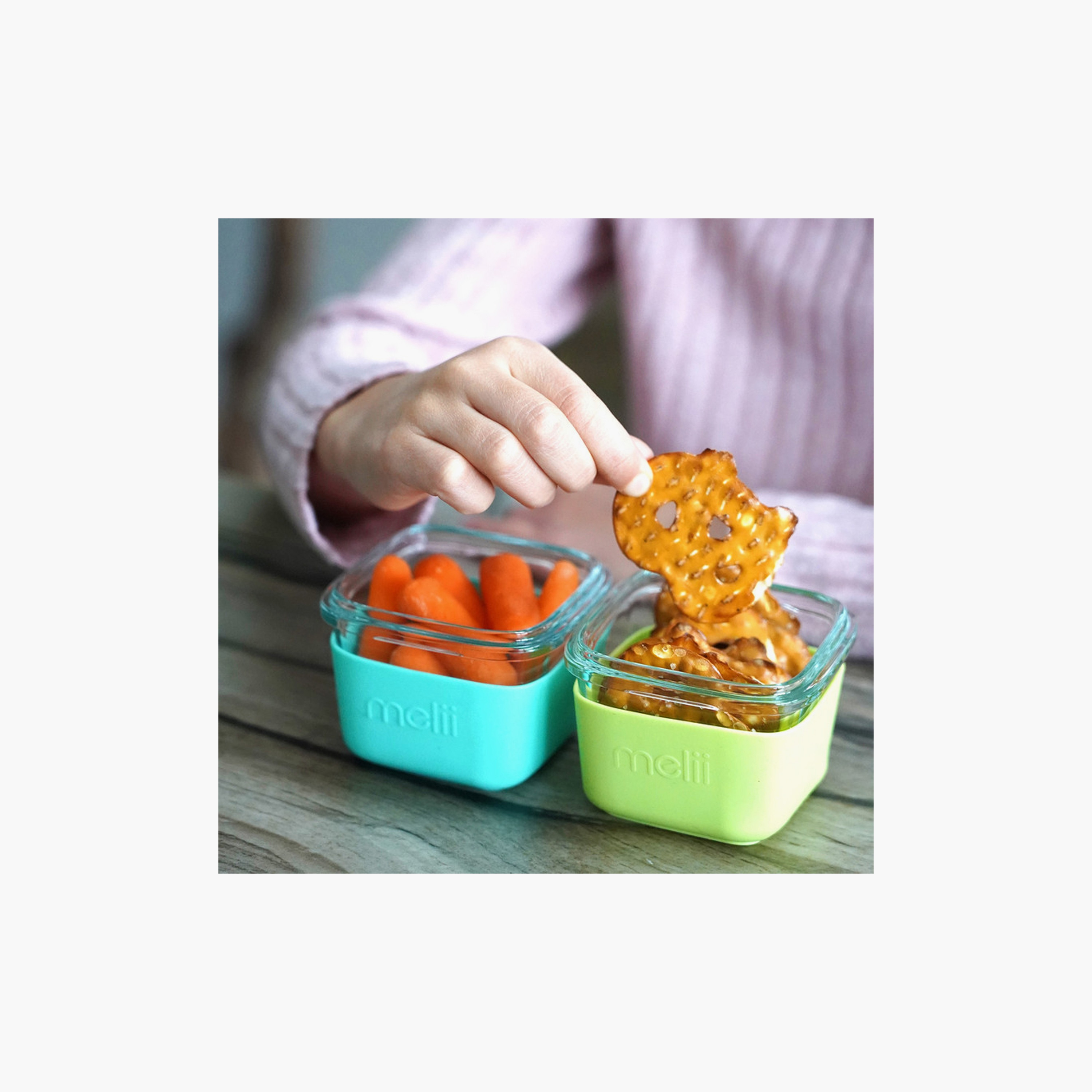 Melii 3-Piece Glass Food Containers with Silicone Sleeve - Multicolour - 160 ml-baby-feeding-mealtimeessentials-image-4