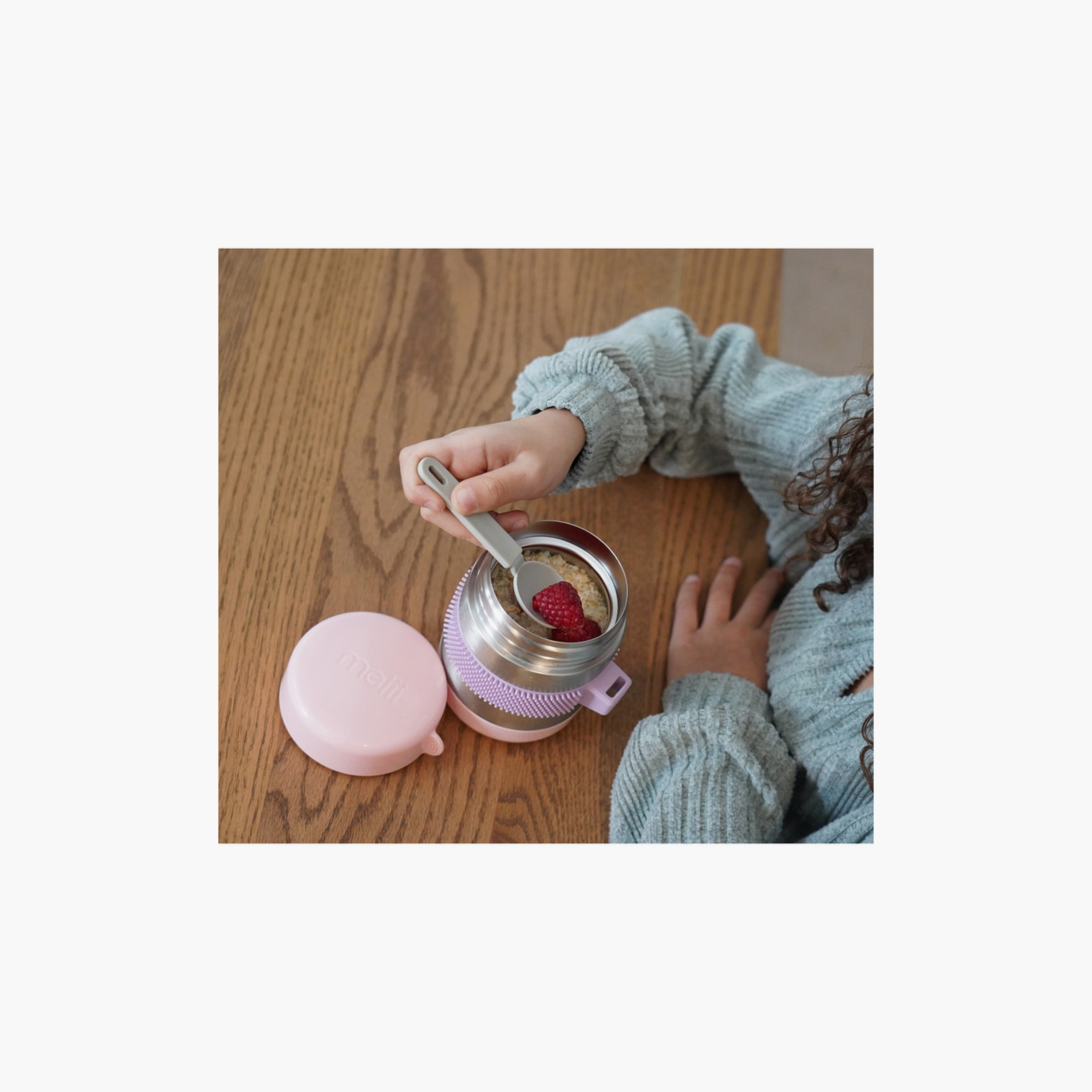 Melii Fidget Thermose Insulated Food Jar with Spoon - 300 ml-baby-feeding-mealtimeessentials-image-3