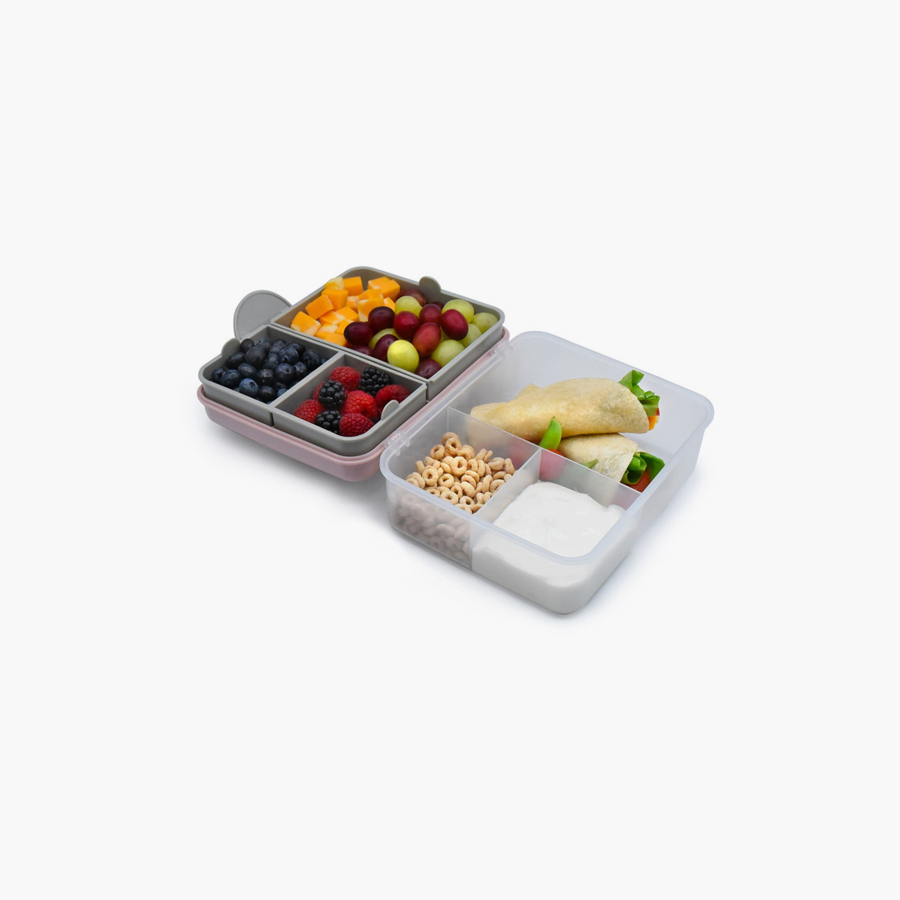 Melii 2 Tier Bento Lunch Box with Spoon & Fork-school-lunchessentials-lunchboxes-image-3