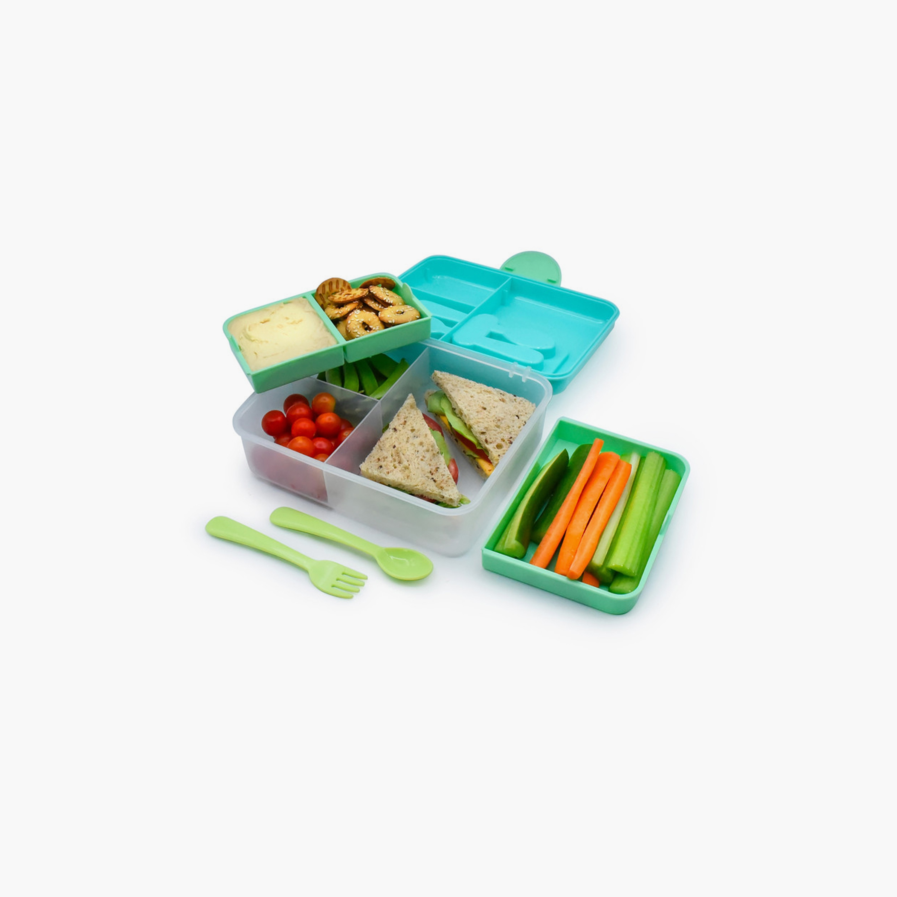 صندوق غداء بينتو طبقتين مع ملعقة وشوكة من ميلي-school-lunchessentials-lunchboxes-image-10
