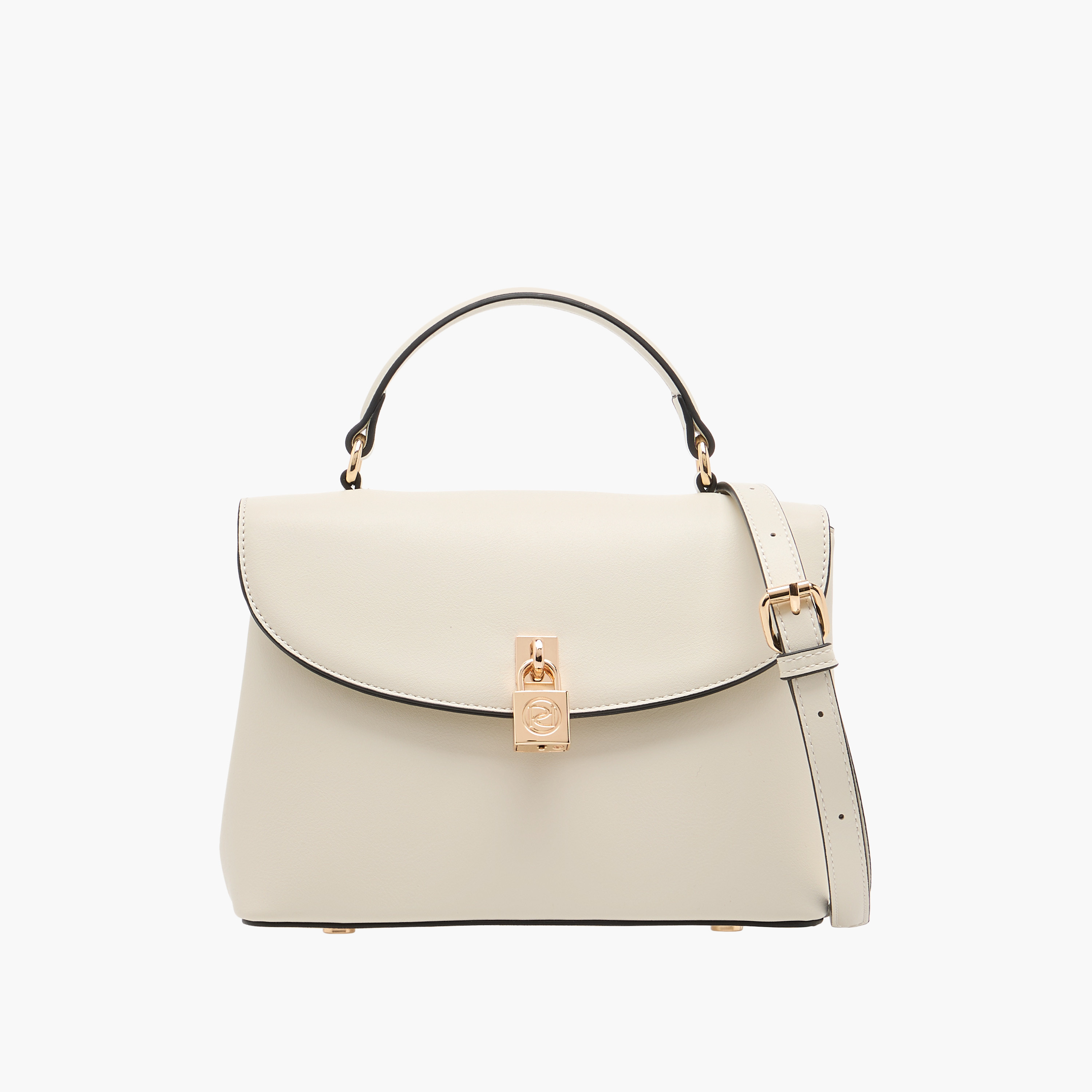Paprika Solid Satchel Bag with Detachable Strap and Button Closure-women-bagsandwallets-handbags-image-1