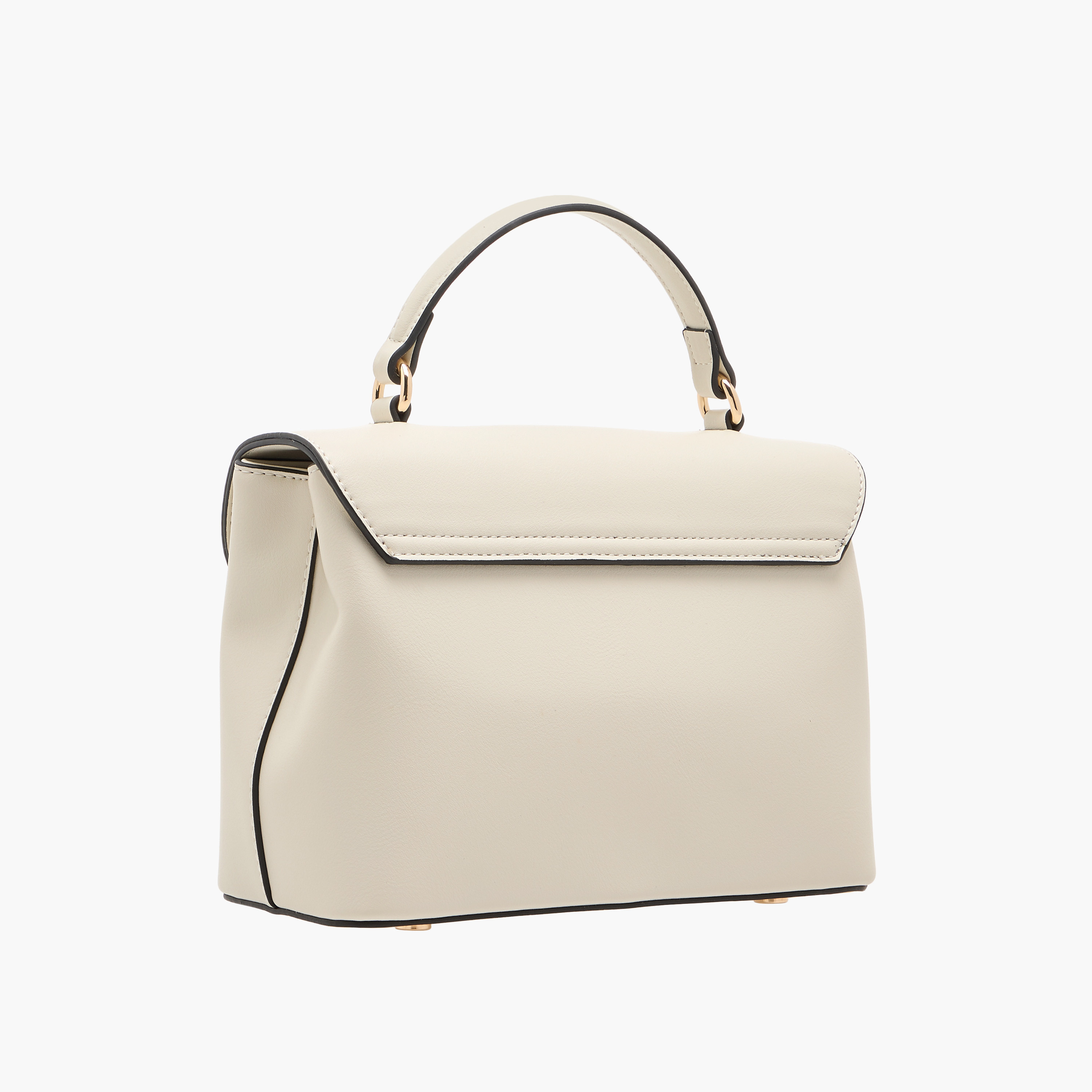 Paprika Solid Satchel Bag with Detachable Strap and Button Closure-women-bagsandwallets-handbags-image-3