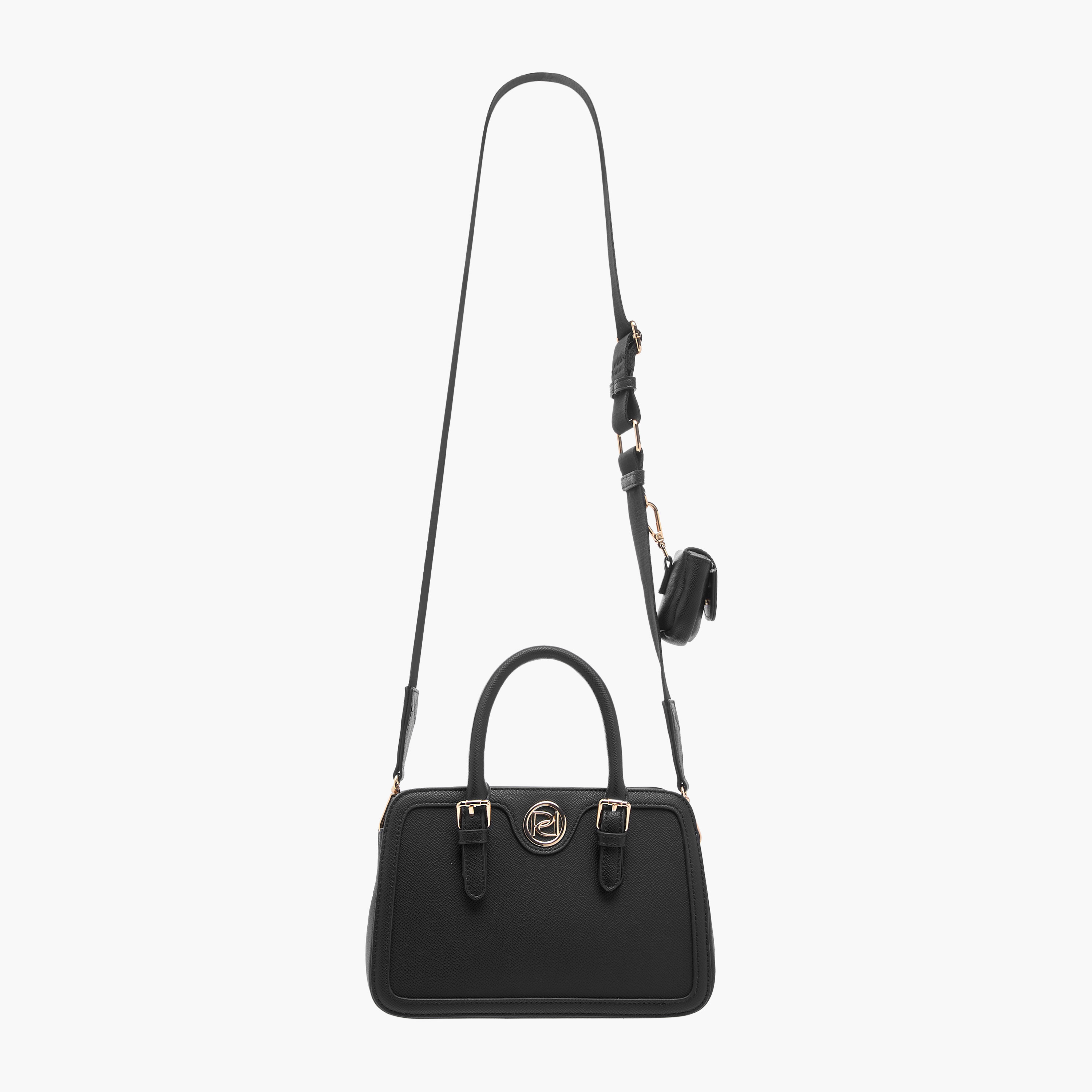 Paprika Solid Tote Bag with Double Handles and Detachable Coin Purse-women-bagsandwallets-handbags-image-2