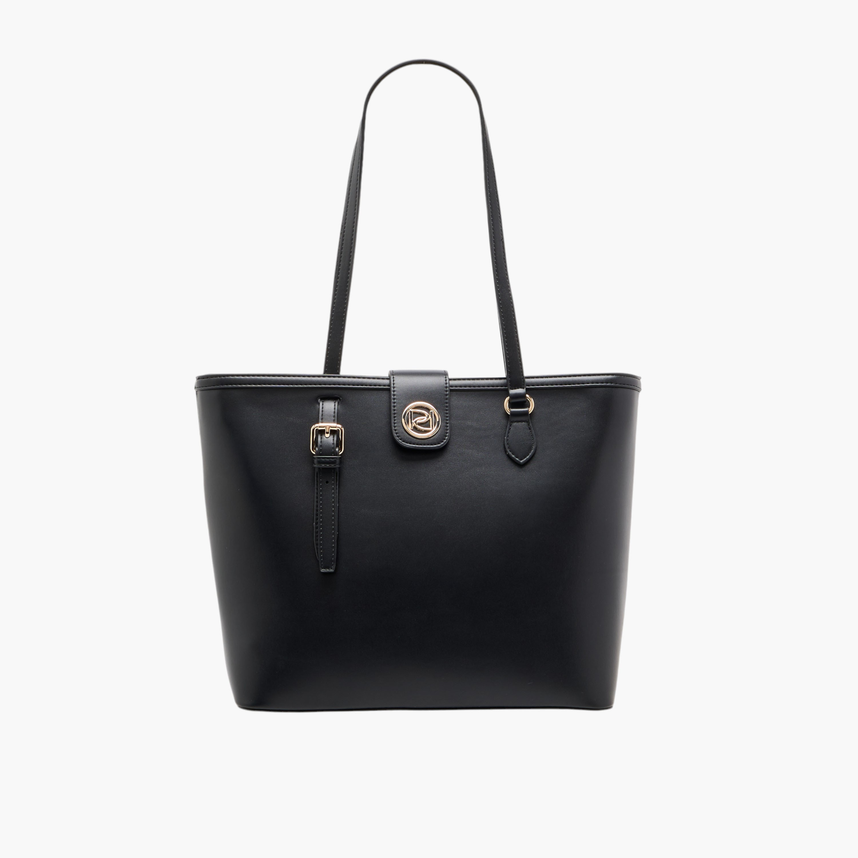 Paprika Solid Tote Bag with Double Handle and Zip Closure-women-bagsandwallets-handbags-image-1