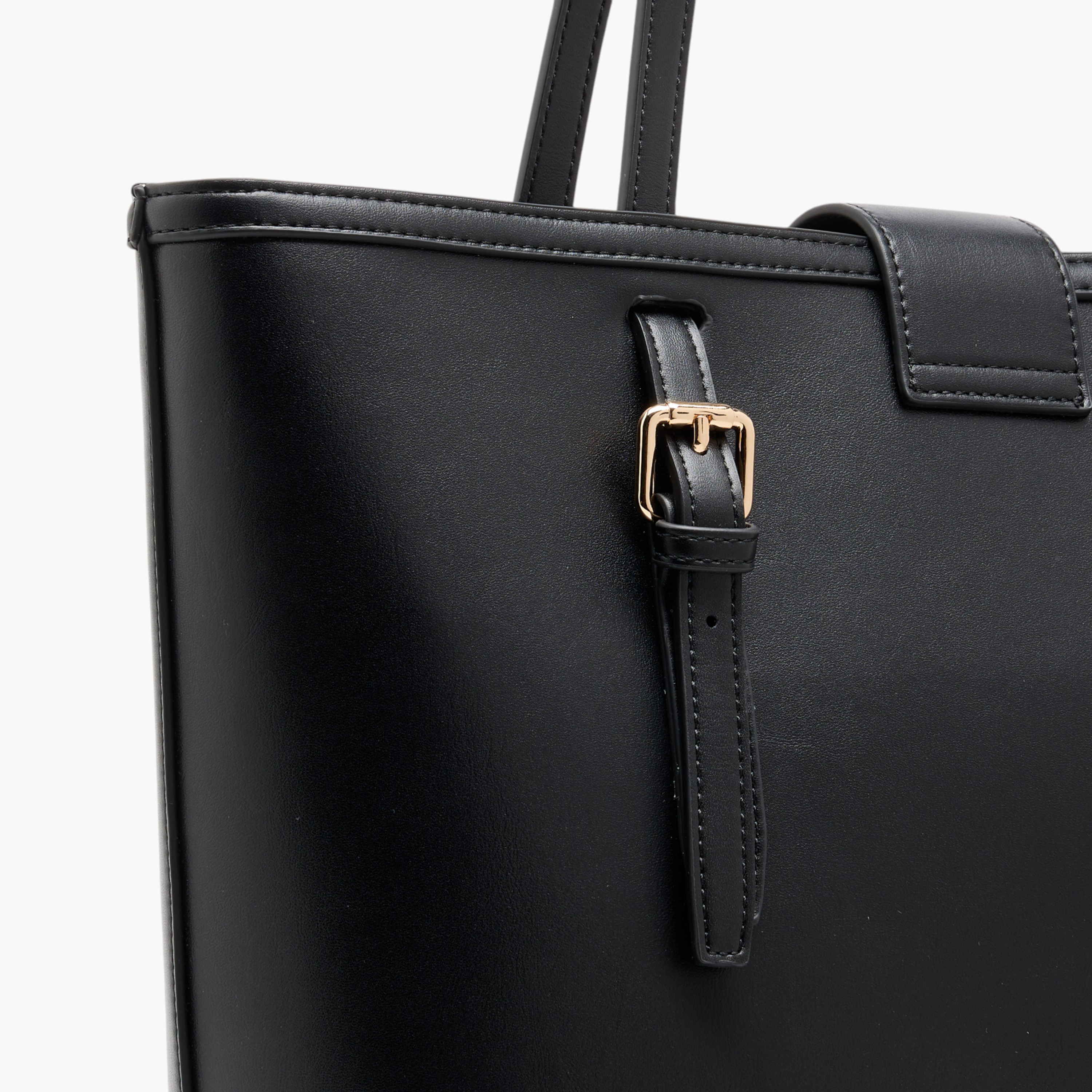 Paprika Solid Tote Bag with Double Handle and Zip Closure-women-bagsandwallets-handbags-image-5