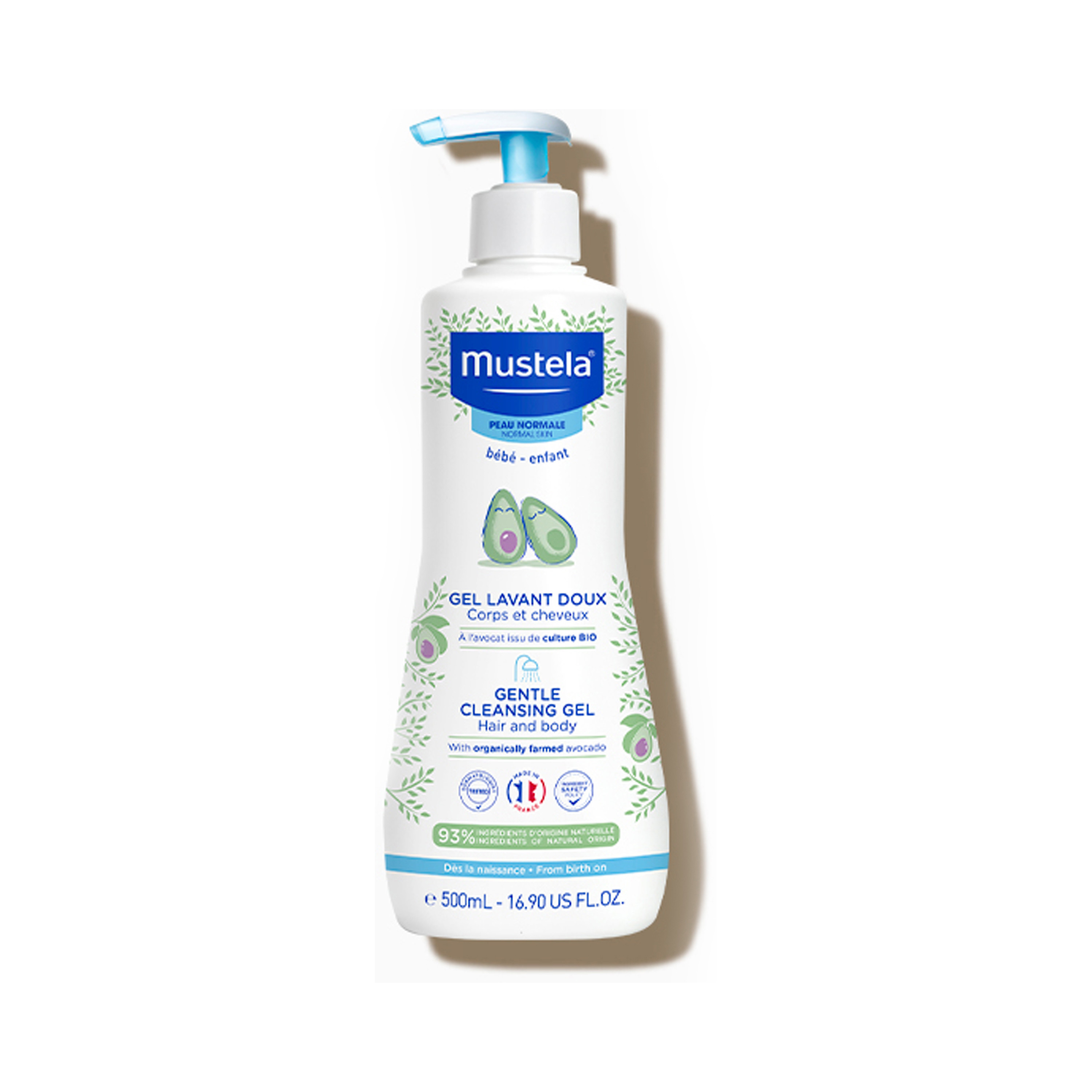 Mustela Gentle Cleansing Gel - 500 ml-baby-bathandcare-hairbodyskincare-image-1
