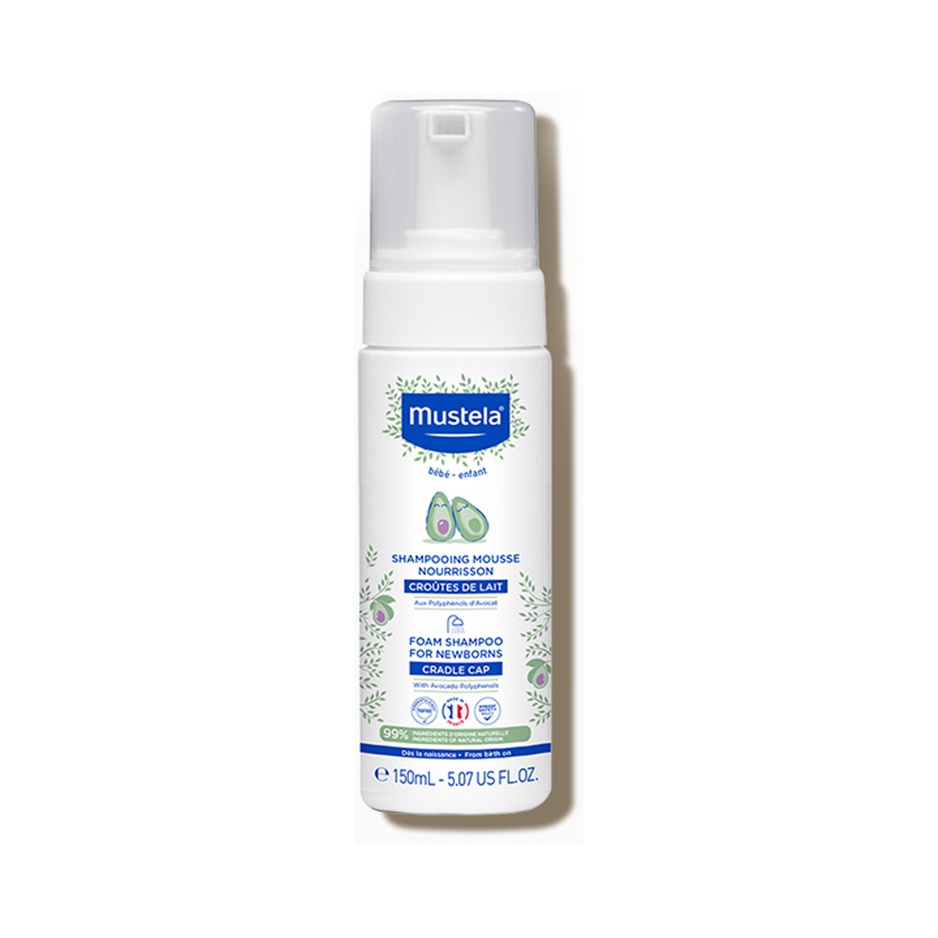 Mustela Foam Shampoo - 150 ml-baby-bathandcare-hairbodyskincare-shampooandconditioner-image-1