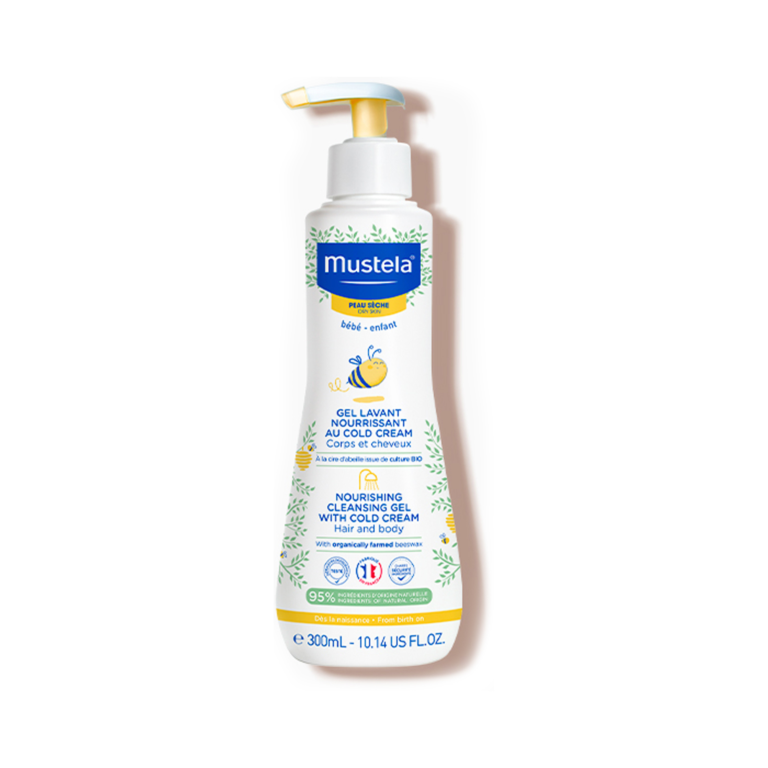 Mustela Nourishing Cleansing Gel With Cold Cream - 300 ml-baby-bathandcare-hairbodyskincare-lotionsandcreams-image-1