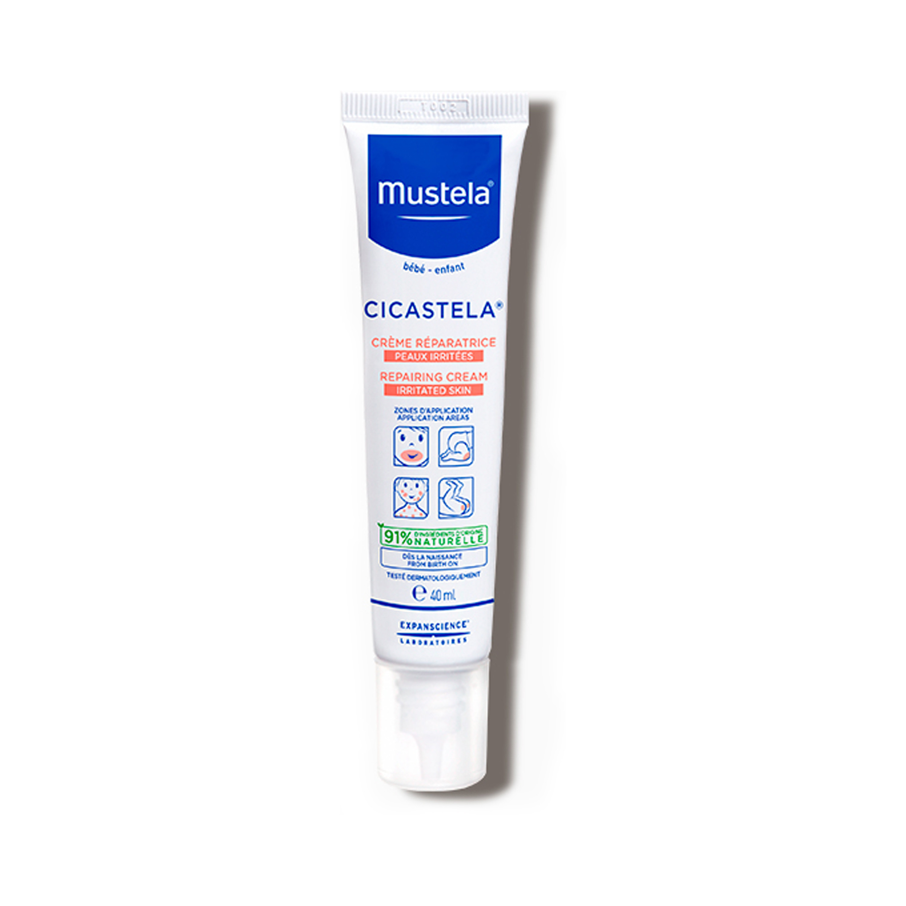 Mustela Cicastela Moisture Recovery Cream - 40 ml-baby-bathandcare-hairbodyskincare-lotionsandcreams-image-1