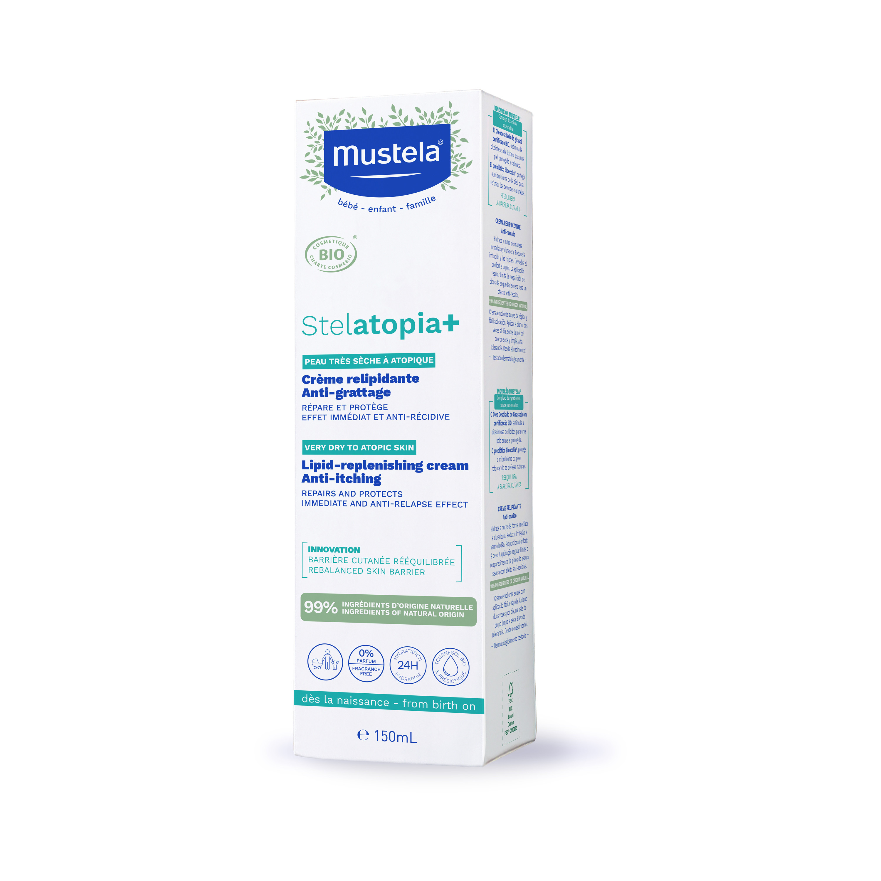 Mustela Stelatopia+ Lipid-Replenishing Cream - 150 ml-baby-bathandcare-hairbodyskincare-lotionsandcreams-image-1