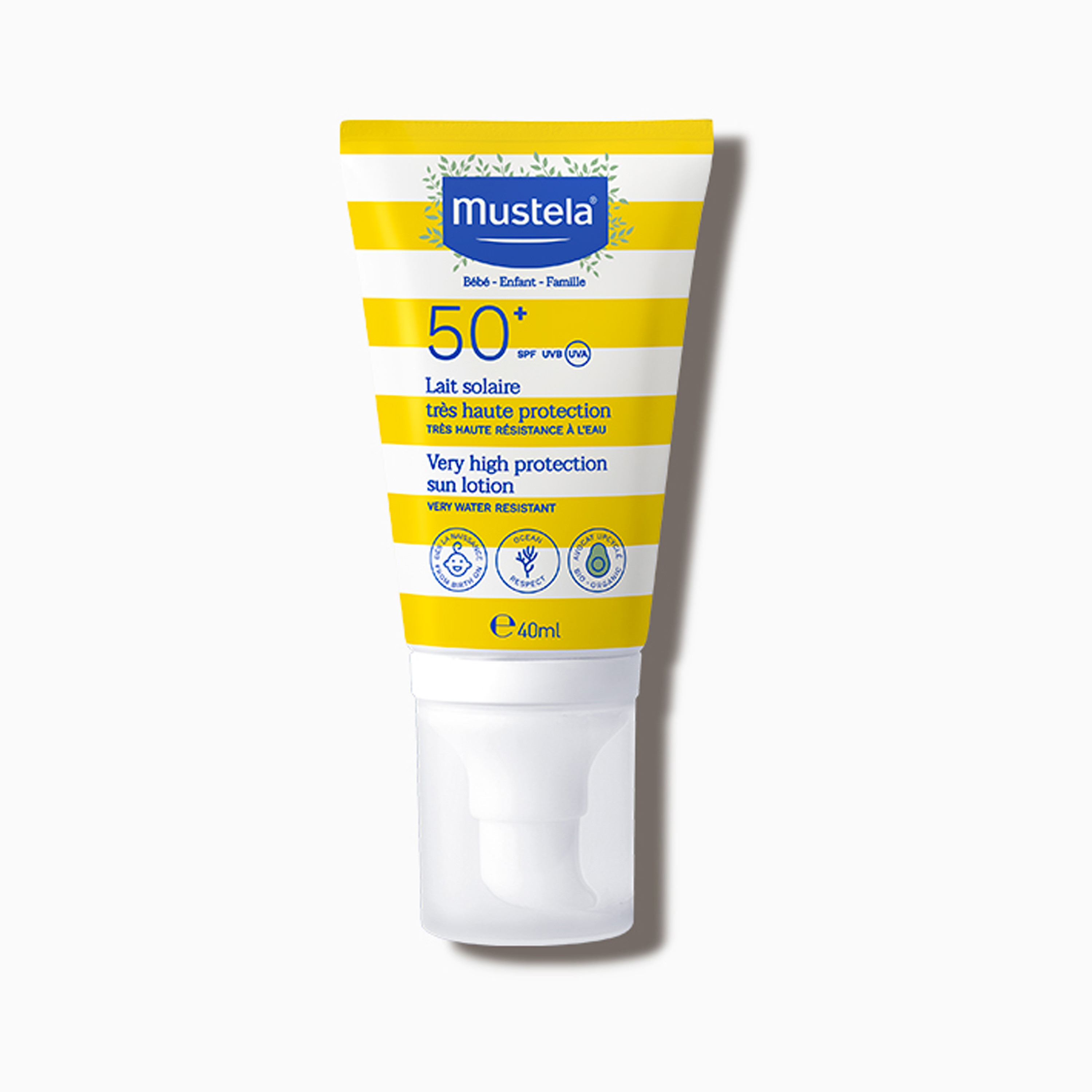Mustela Very High Protection Sun Lotion - 40 ml-baby-bathandcare-hairbodyskincare-lotionsandcreams-image-1