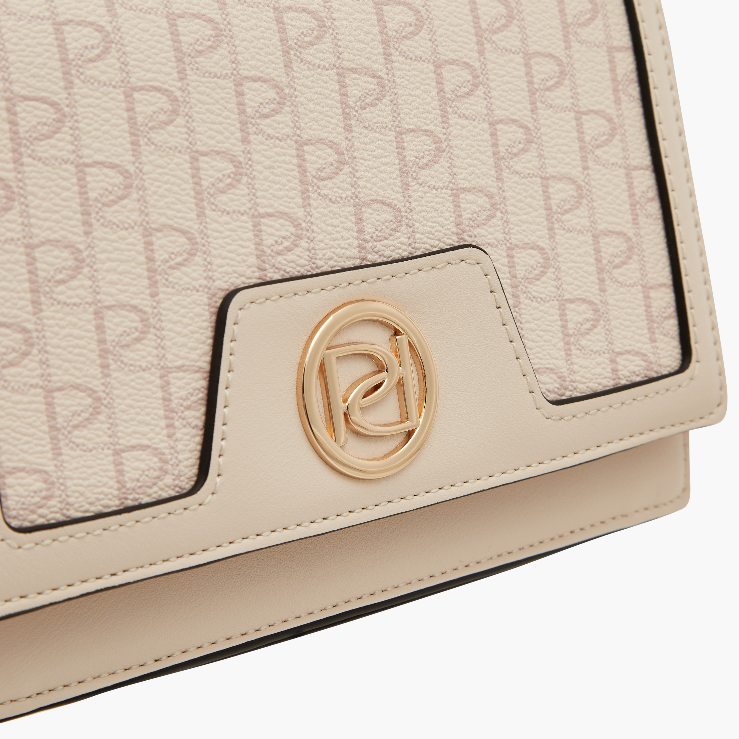 Paprika Monogram Print Crossbody Bag with Button Closure and Chain Strap-women-bagsandwallets-handbags-image-4