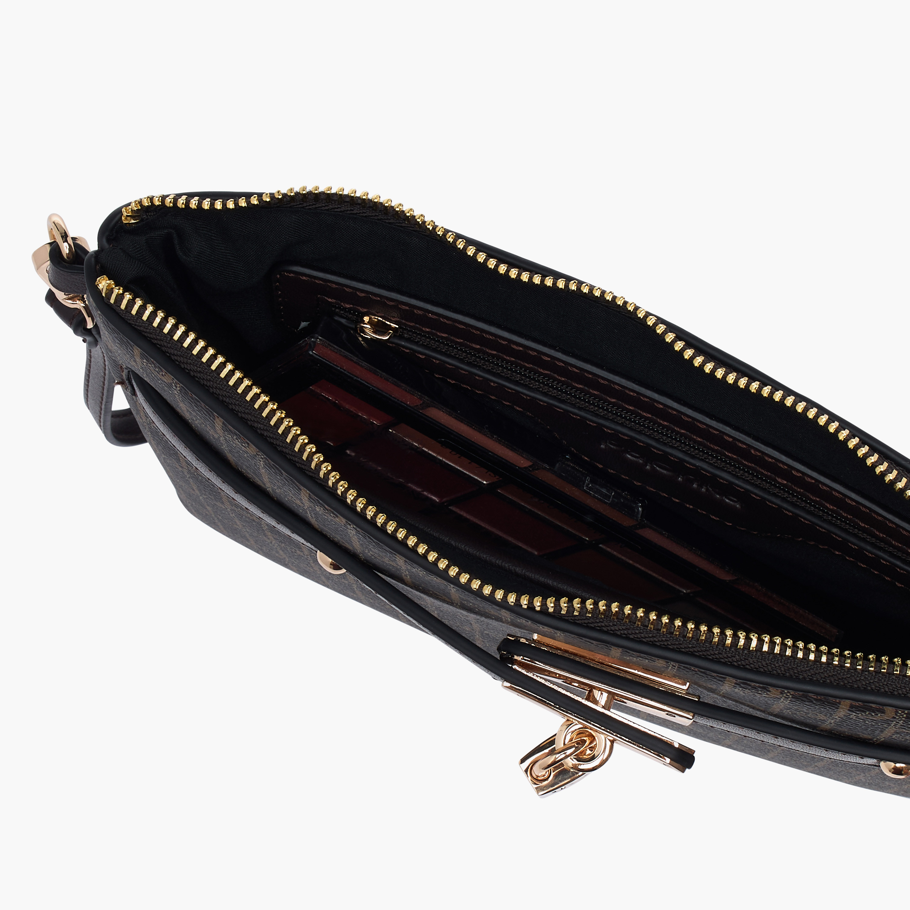 شنطة كلاتش بطبعات شعار وسحاب إغلاق وحلقة معصم من بابريكا-women-bagsandwallets-handbags-image-4